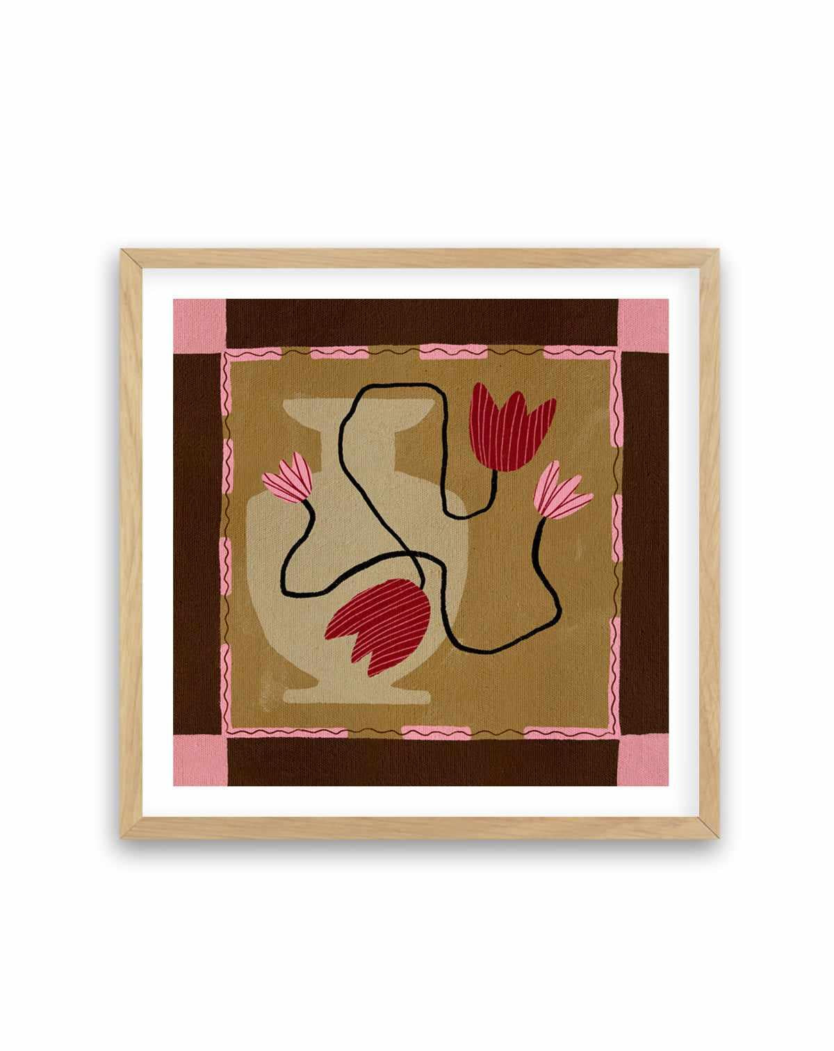 Out of Vase Blooms 4 by Shatha Al Dafai | Art Print from Olive et Oriel where you can shop wallpaper and artworks online