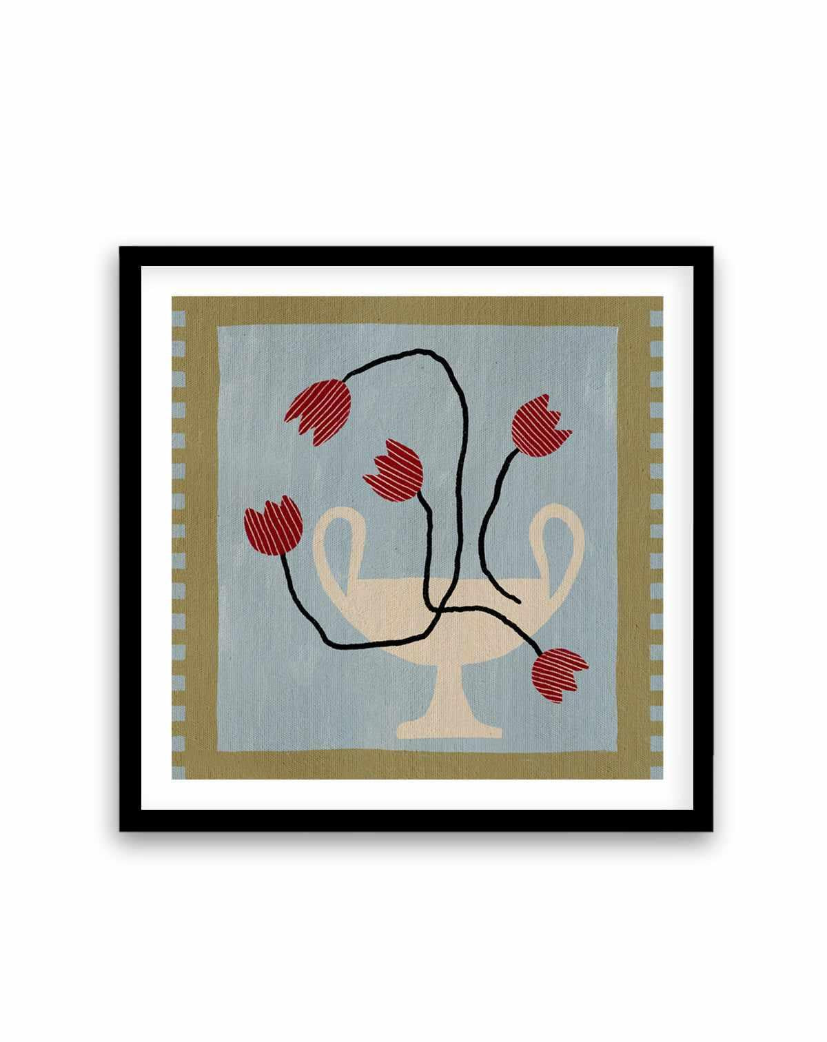 Out of Vase Blooms 6 by Shatha Al Dafai | Art Print from Olive et Oriel where you can shop wallpaper and artworks online