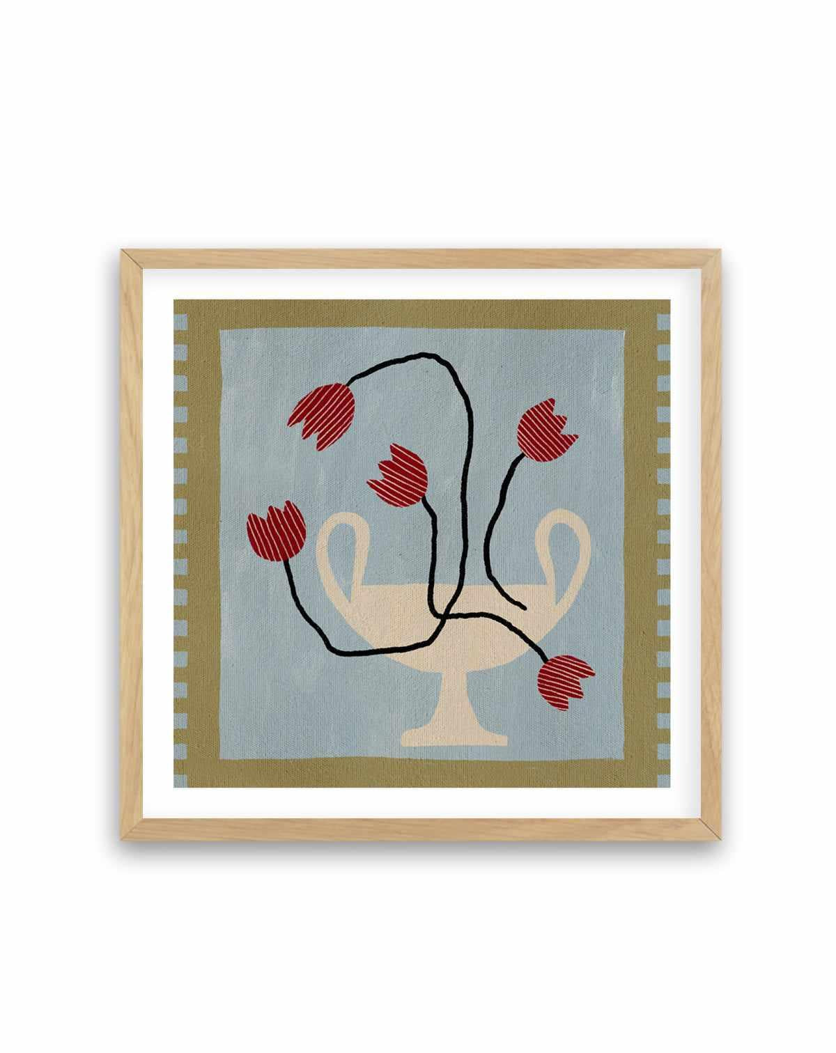 Out of Vase Blooms 6 by Shatha Al Dafai | Art Print from Olive et Oriel where you can shop wallpaper and artworks online