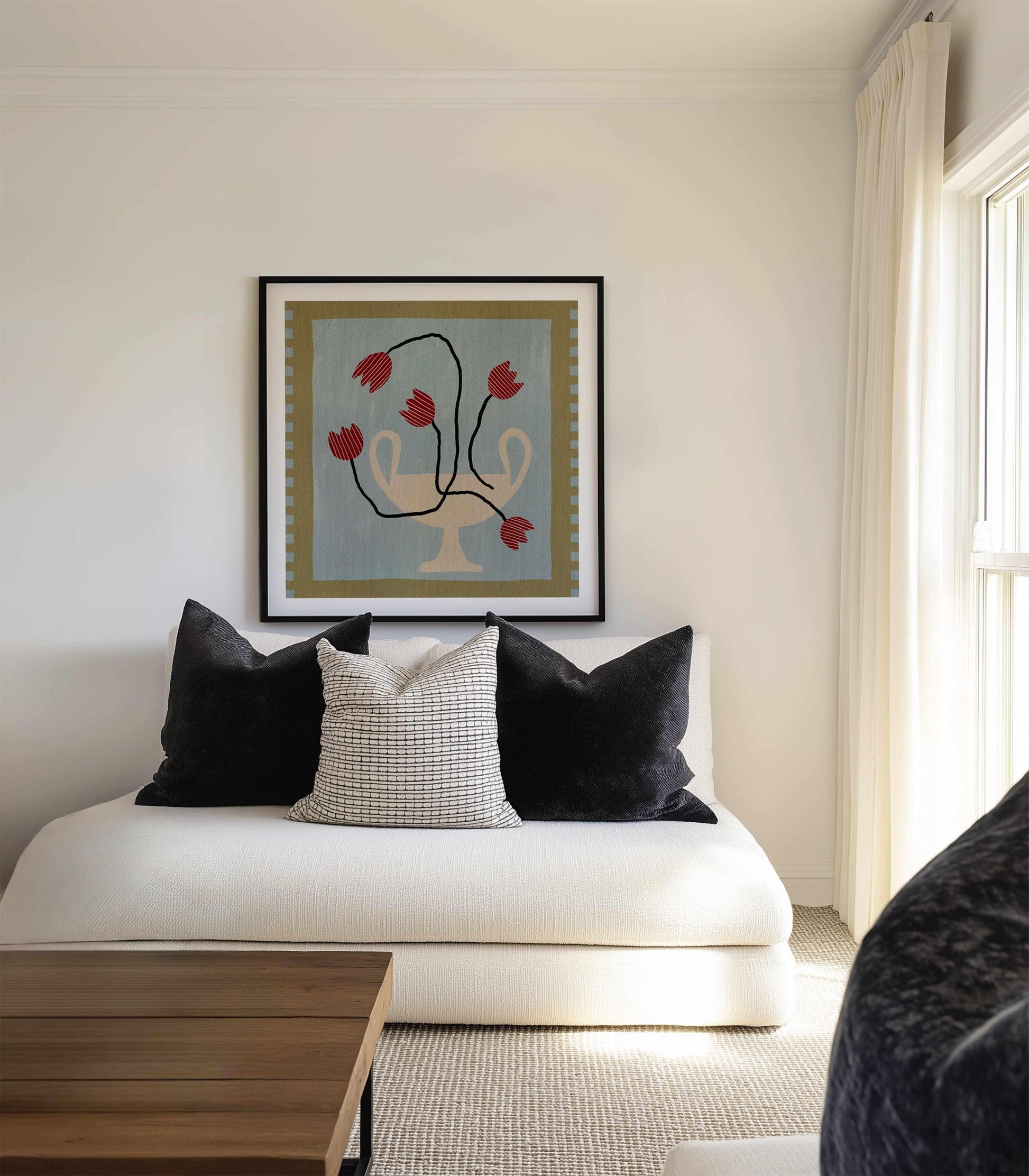 Out of Vase Blooms 6 by Shatha Al Dafai | Art Print from Olive et Oriel where you can shop wallpaper and artworks online