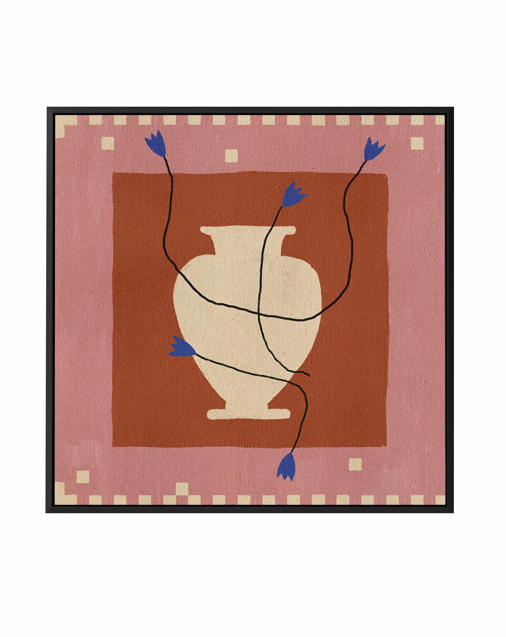 Out of Vase Blooms 7 by Shatha Al Dafai | Framed Canvas Art Print from Olive et Oriel where you can shop wallpaper and artworks online