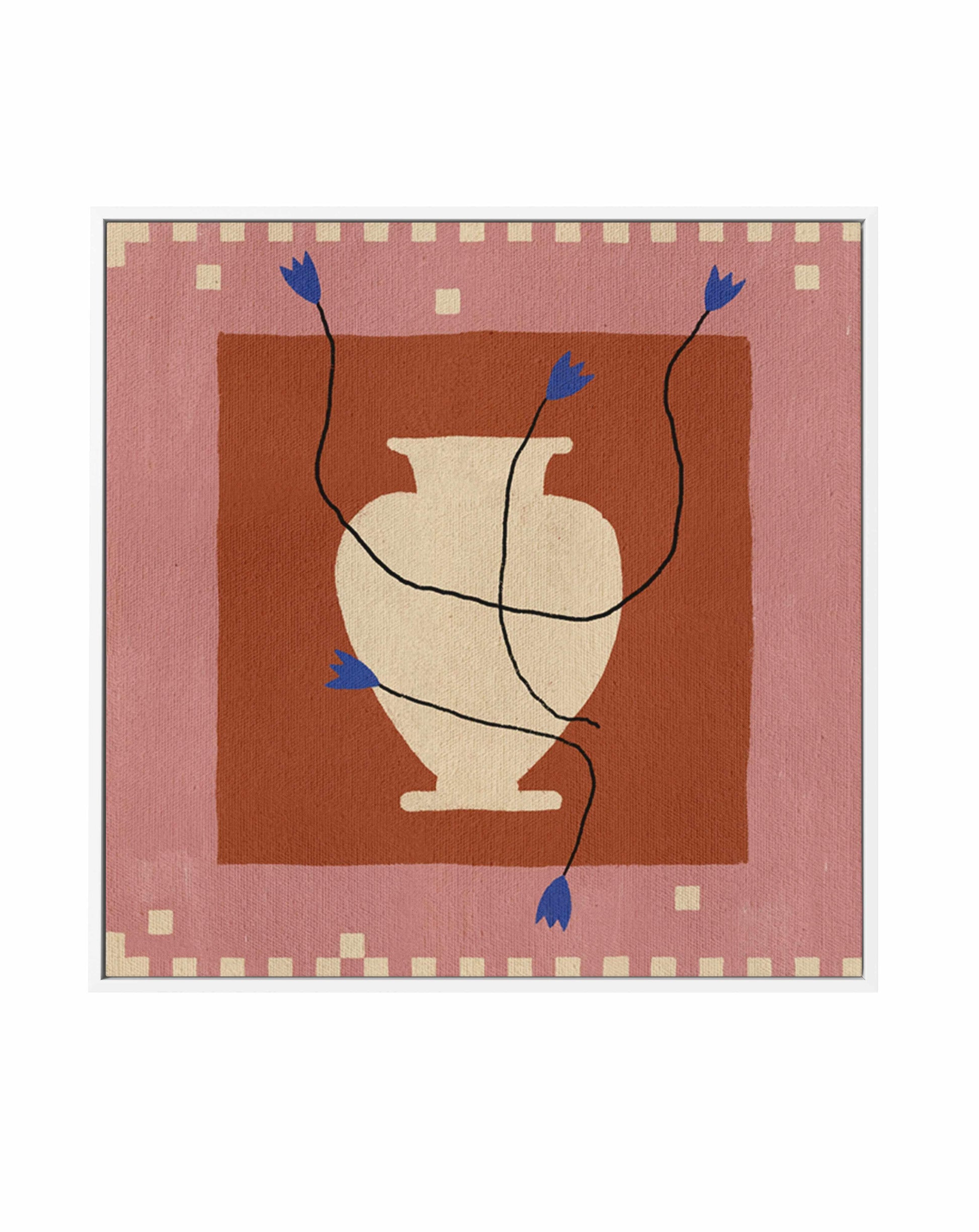 Out of Vase Blooms 7 by Shatha Al Dafai | Framed Canvas Art Print from Olive et Oriel where you can shop wallpaper and artworks online