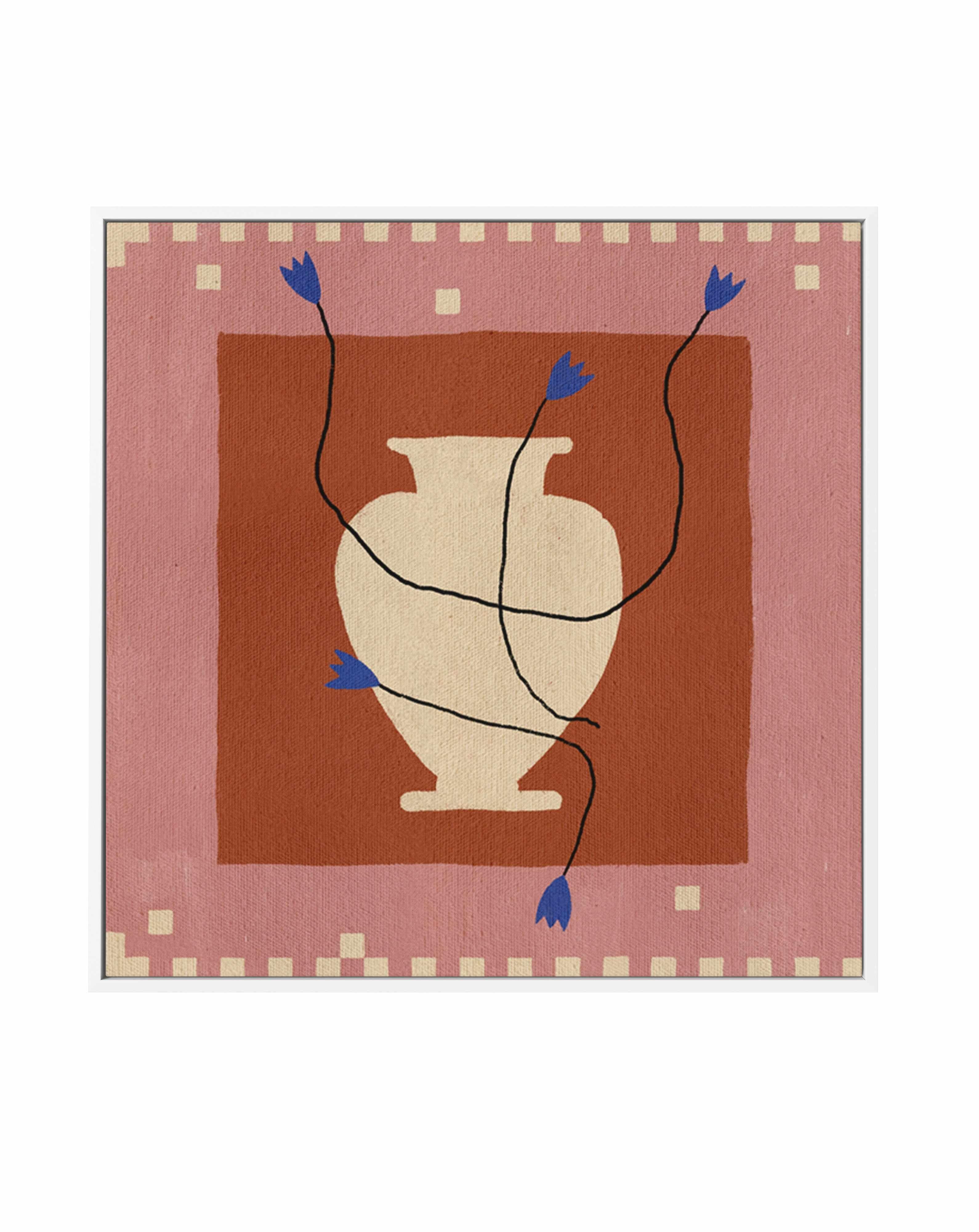 Out of Vase Blooms 7 by Shatha Al Dafai | Framed Canvas Art Print from Olive et Oriel where you can shop wallpaper and artworks online