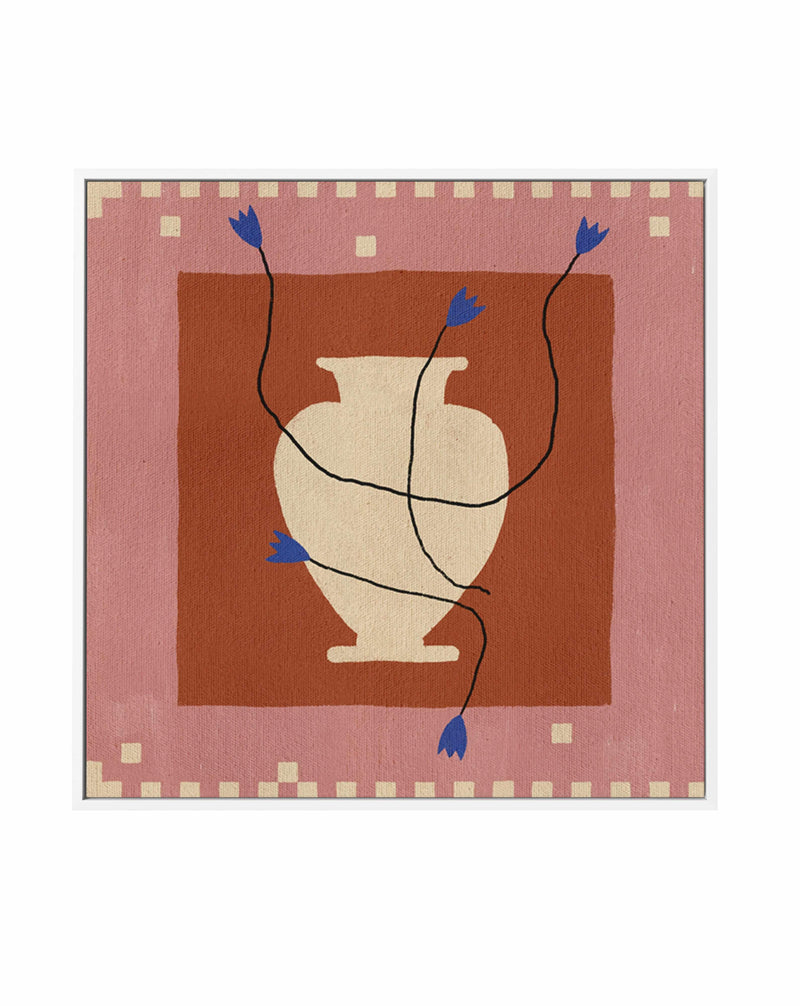 Out of Vase Blooms 7 by Shatha Al Dafai | Framed Canvas Art Print from Olive et Oriel where you can shop wallpaper and artworks online