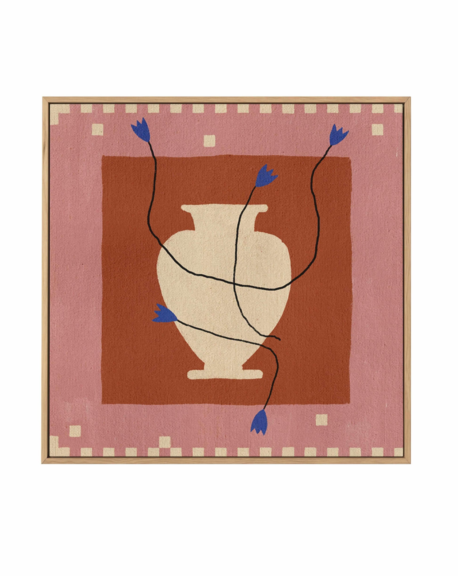 Out of Vase Blooms 7 by Shatha Al Dafai | Framed Canvas Art Print from Olive et Oriel where you can shop wallpaper and artworks online