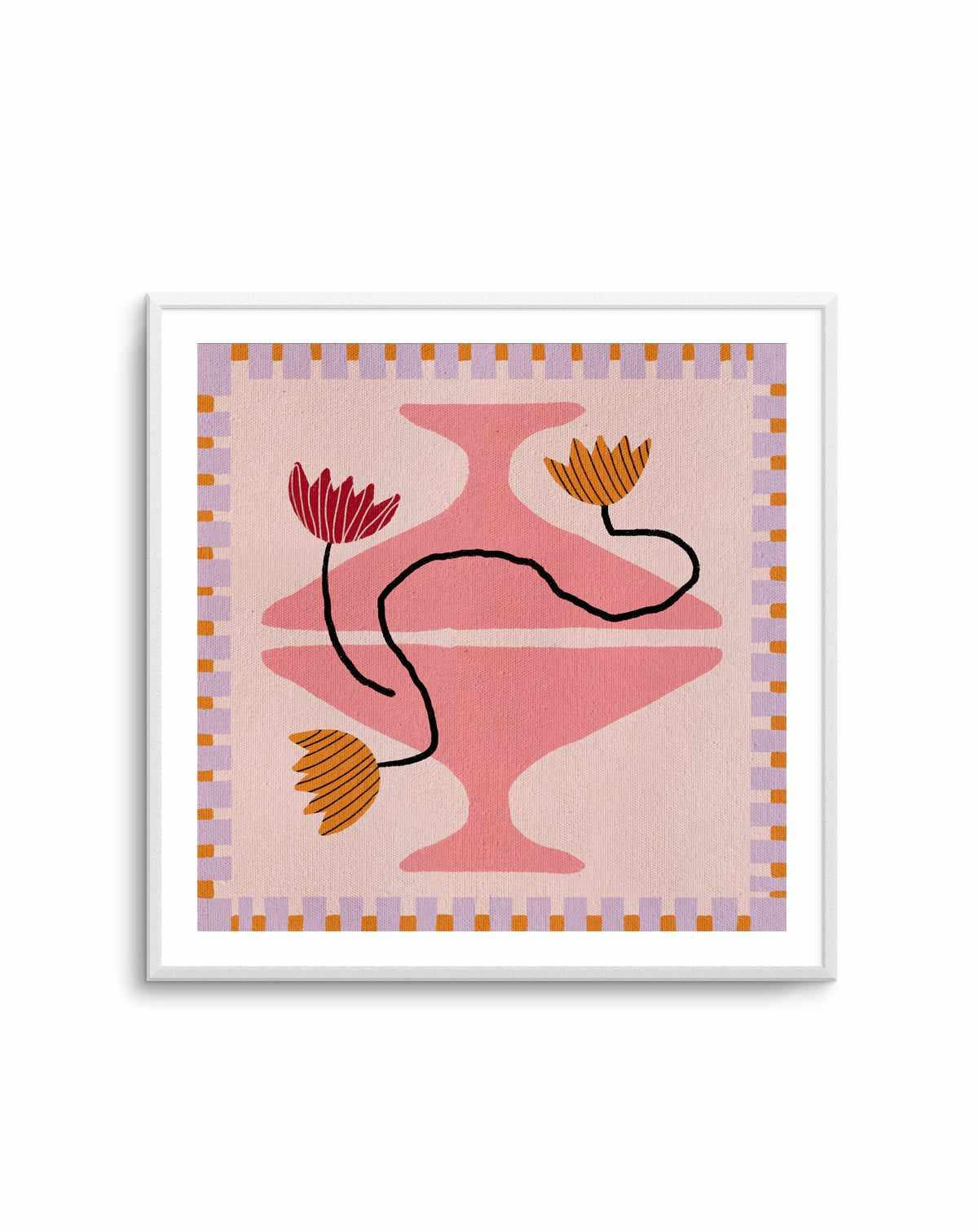 Out of Vase Blooms 8 by Shatha Al Dafai | Art Print from Olive et Oriel where you can shop wallpaper and artworks online