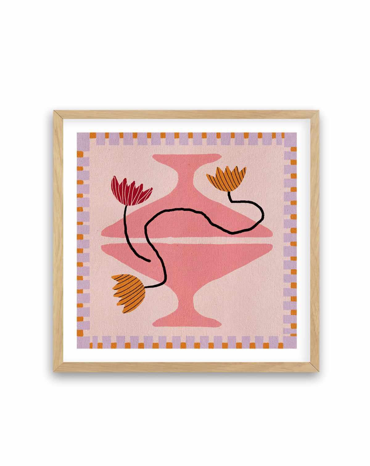 Out of Vase Blooms 8 by Shatha Al Dafai | Art Print from Olive et Oriel where you can shop wallpaper and artworks online