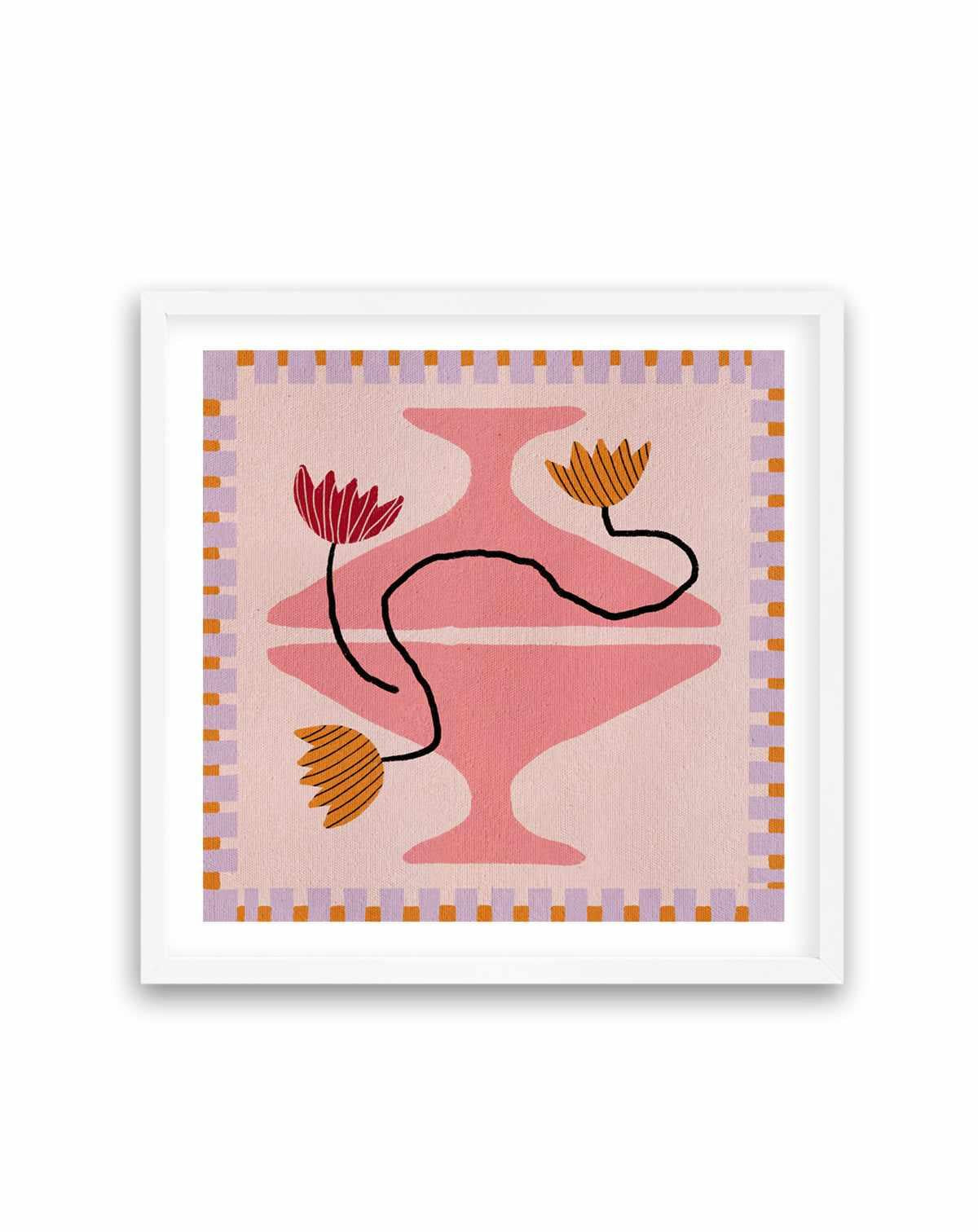 Out of Vase Blooms 8 by Shatha Al Dafai | Art Print from Olive et Oriel where you can shop wallpaper and artworks online