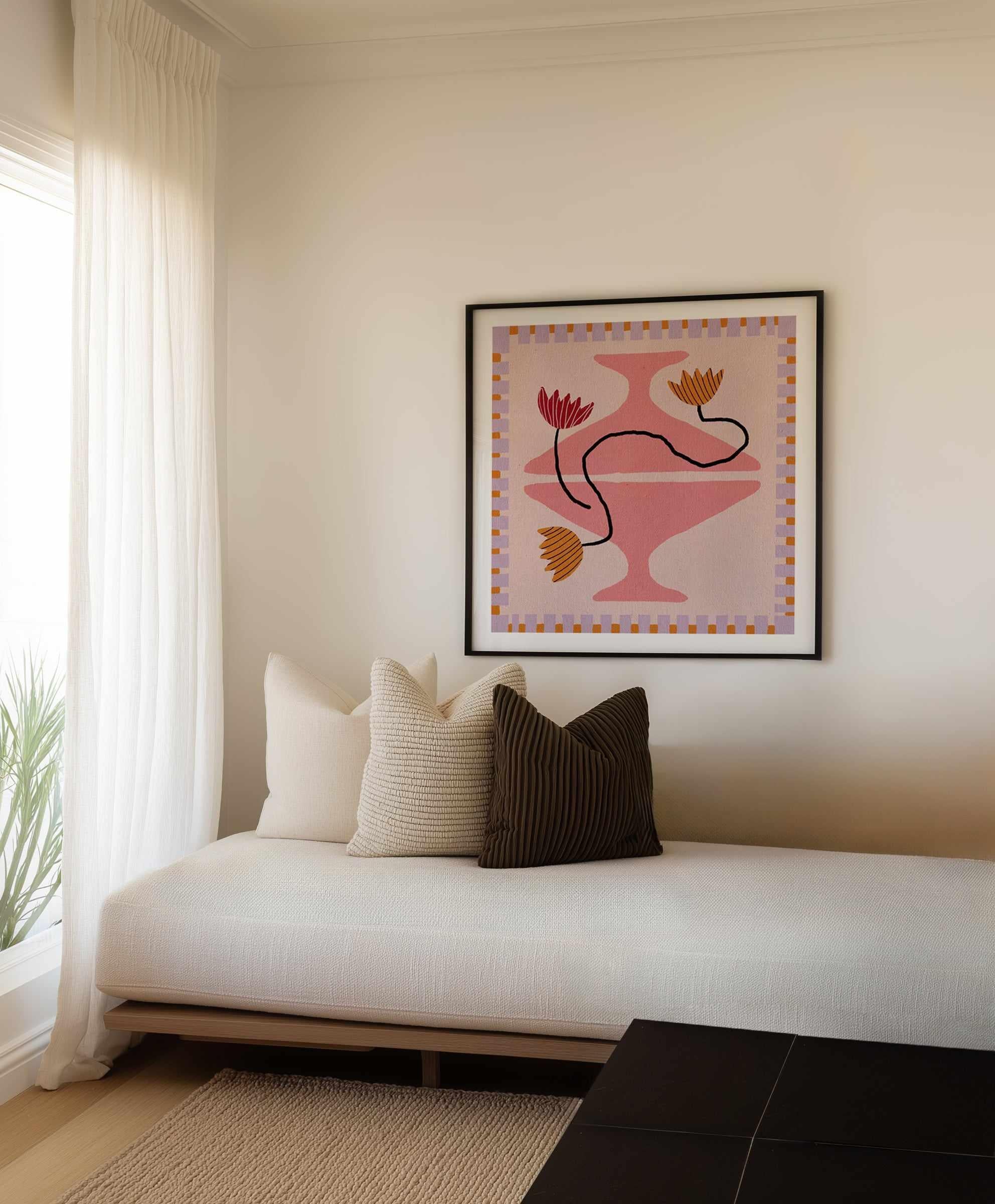 Out of Vase Blooms 8 by Shatha Al Dafai | Art Print from Olive et Oriel where you can shop wallpaper and artworks online