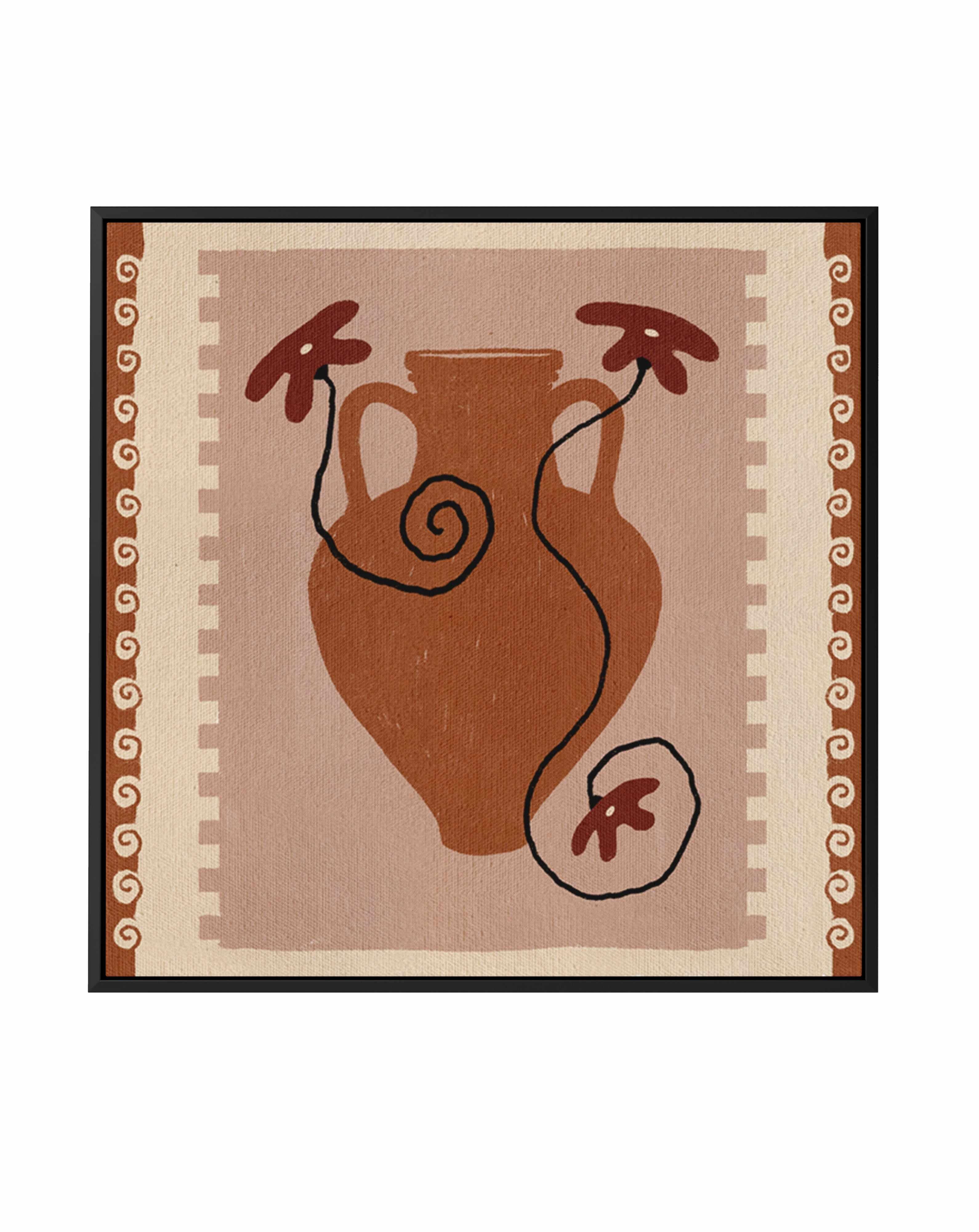 Out of Vase Blooms 9 by Shatha Al Dafai | Framed Canvas Art Print from Olive et Oriel where you can shop wallpaper and artworks online