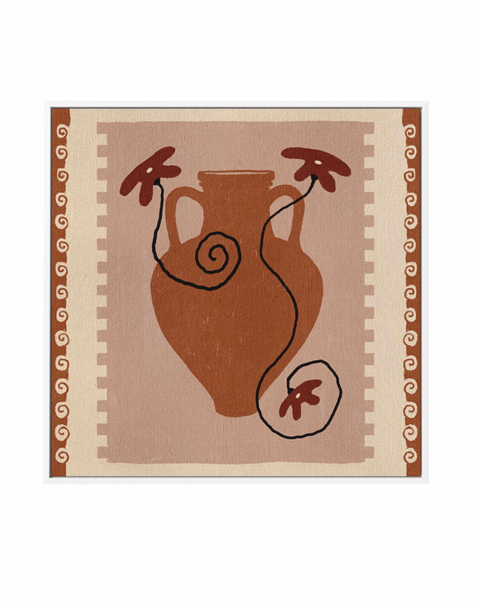 Out of Vase Blooms 9 by Shatha Al Dafai | Framed Canvas Art Print from Olive et Oriel where you can shop wallpaper and artworks online