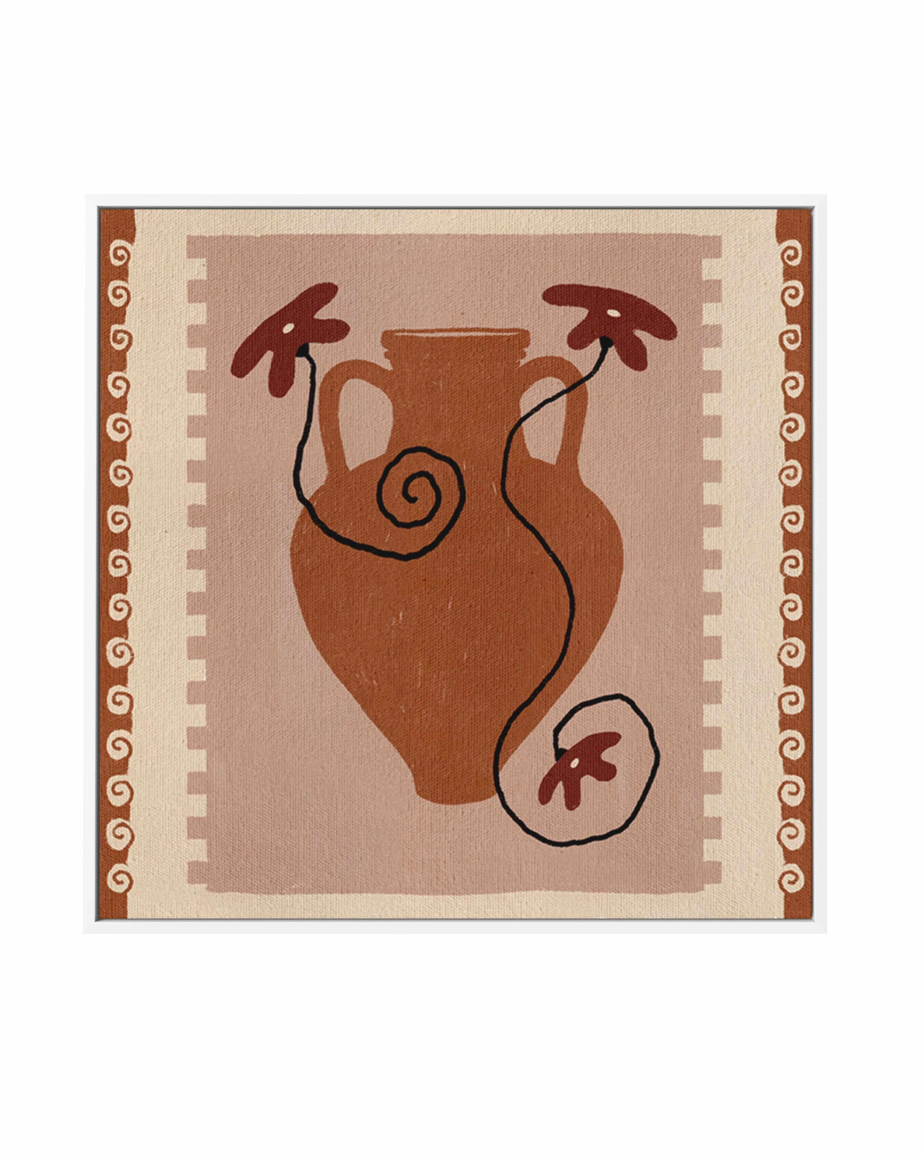 Out of Vase Blooms 9 by Shatha Al Dafai | Framed Canvas Art Print from Olive et Oriel where you can shop wallpaper and artworks online