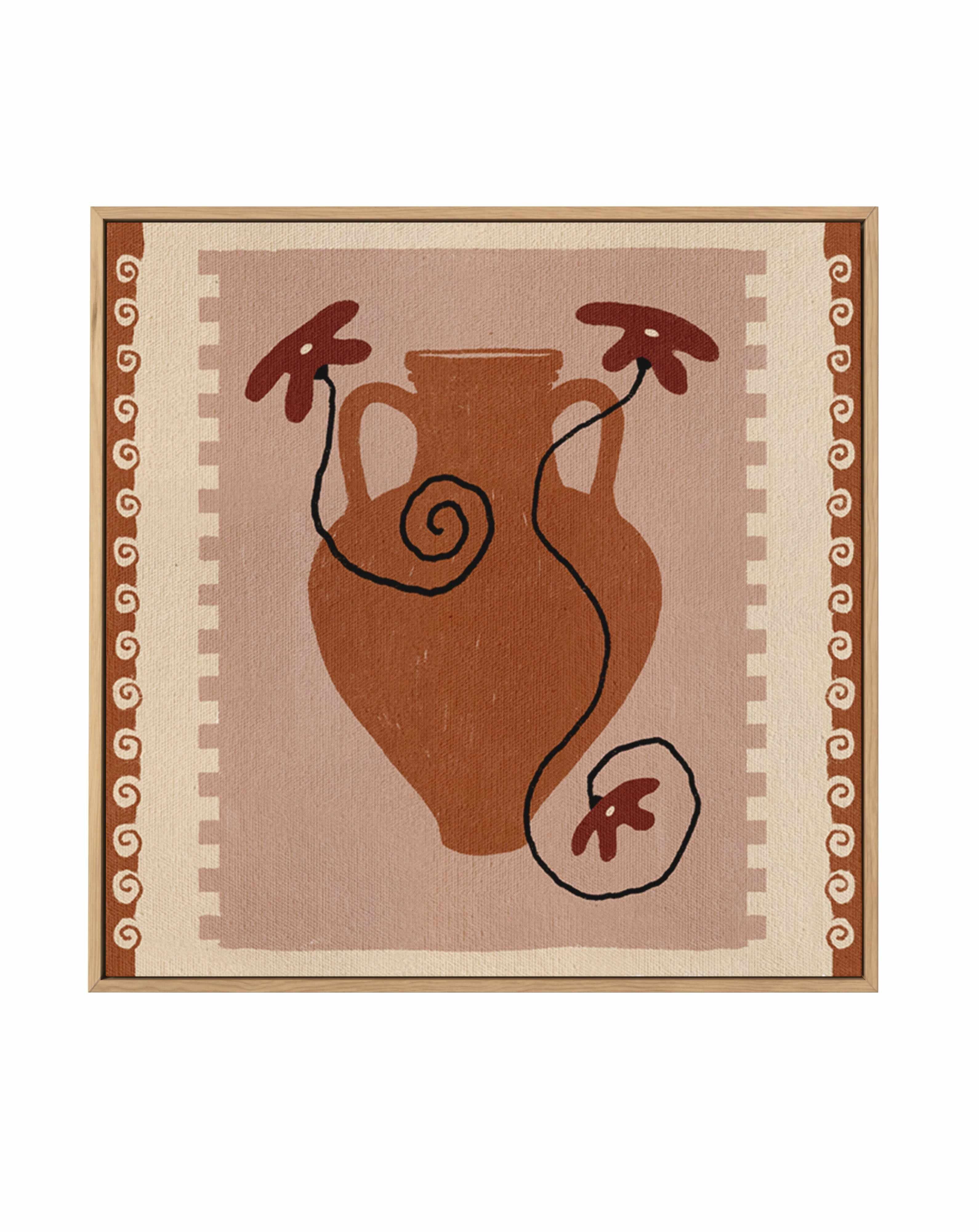 Out of Vase Blooms 9 by Shatha Al Dafai | Framed Canvas Art Print from Olive et Oriel where you can shop wallpaper and artworks online