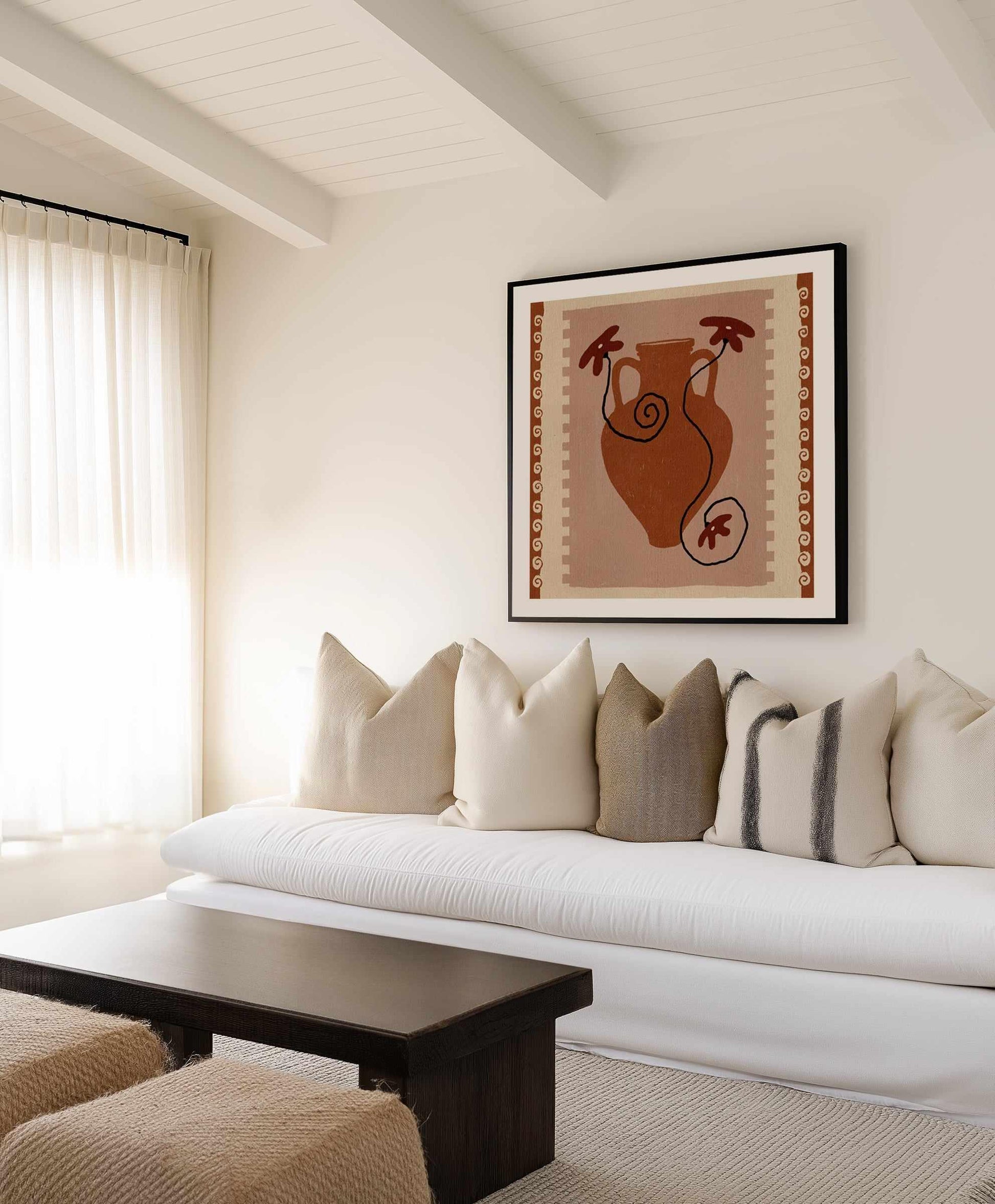 Out of Vase Blooms 9 by Shatha Al Dafai | Art Print from Olive et Oriel where you can shop wallpaper and artworks online