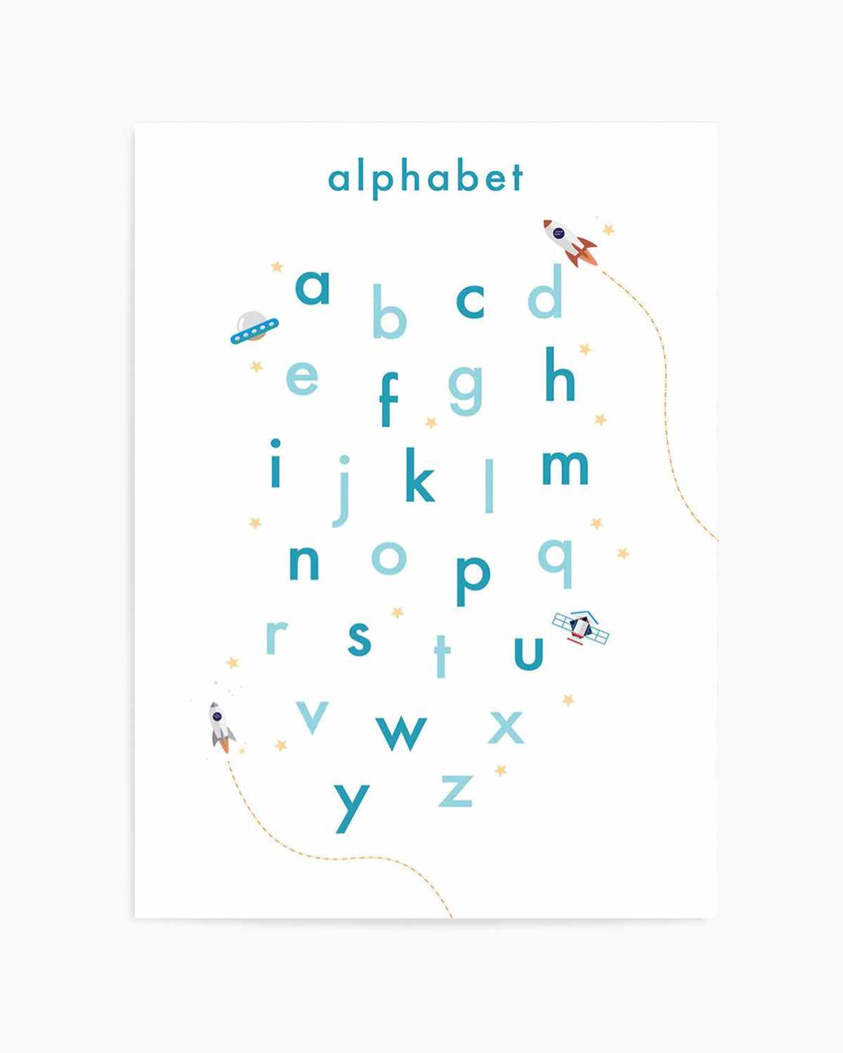 Outer Space | Alphabet Art Print