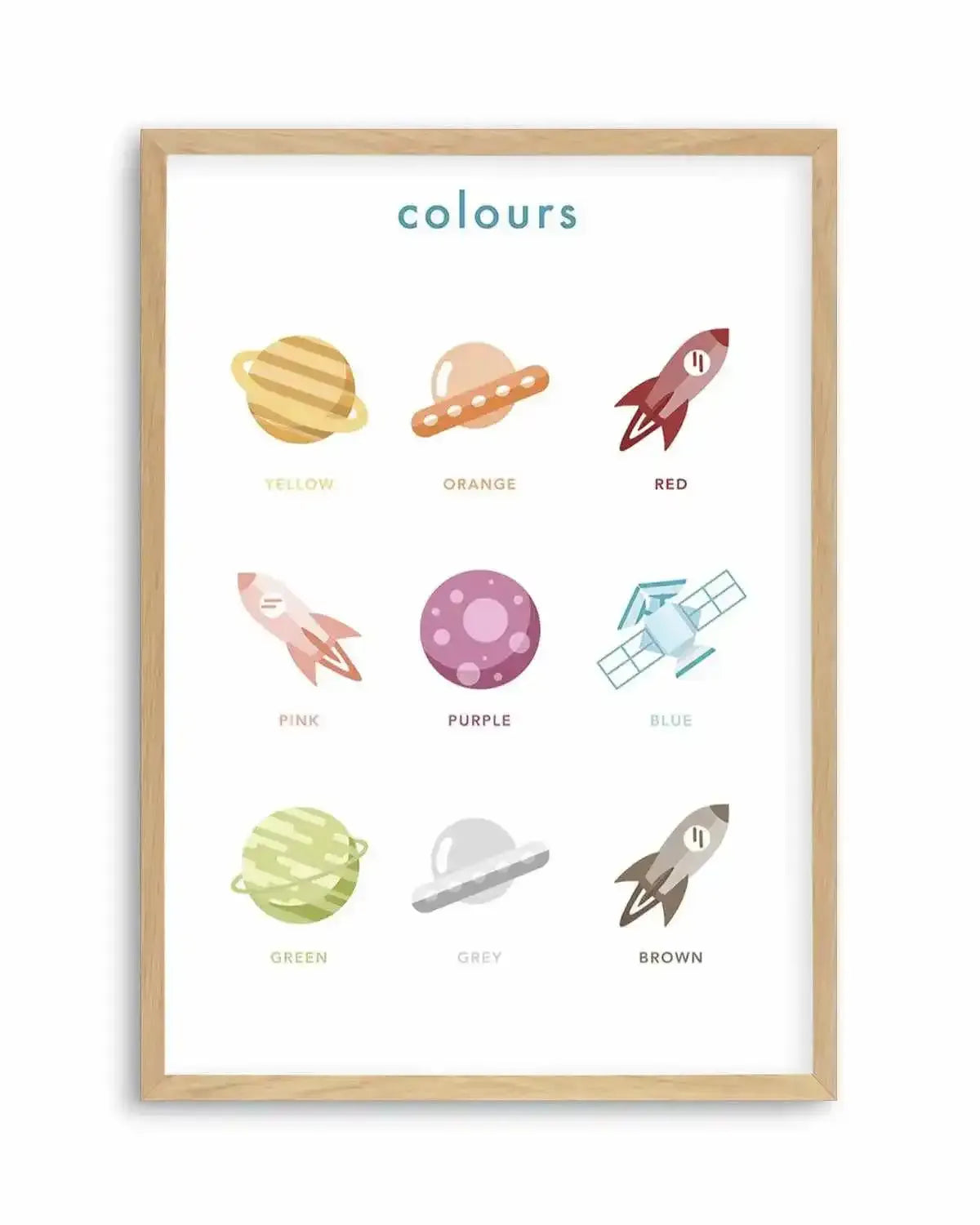Outer Space | Colours Art Print from Olive et Oriel where you can shop wallpaper and artworks online