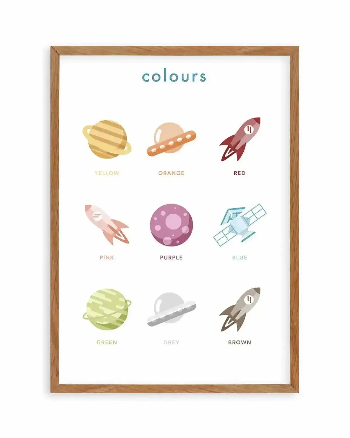 Outer Space | Colours Art Print from Olive et Oriel where you can shop wallpaper and artworks online