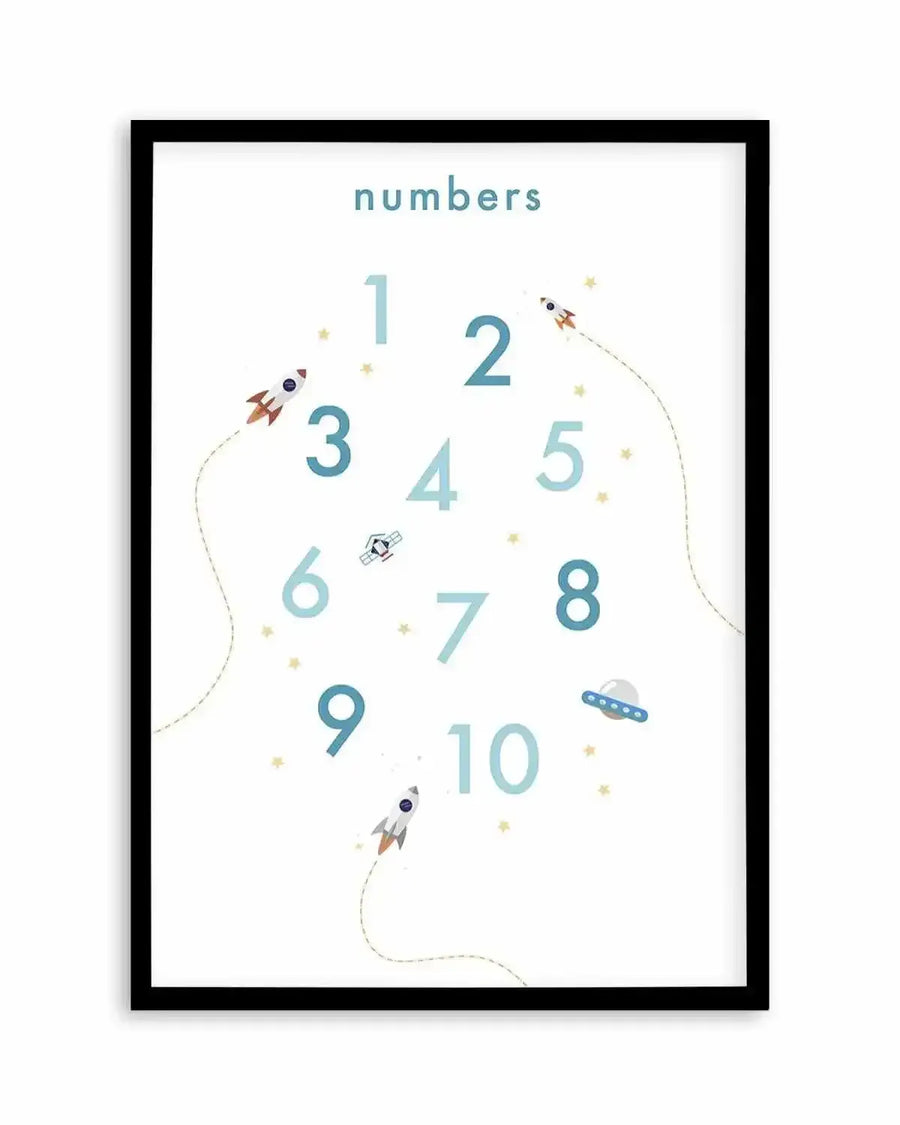 Outer Space | Numbers Art Print from Olive et Oriel where you can shop wallpaper and artworks online