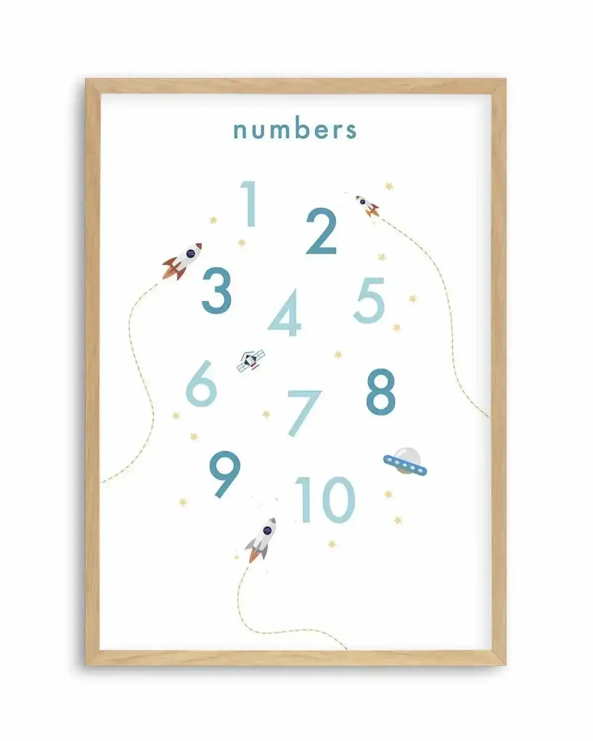 Outer Space | Numbers Art Print from Olive et Oriel where you can shop wallpaper and artworks online