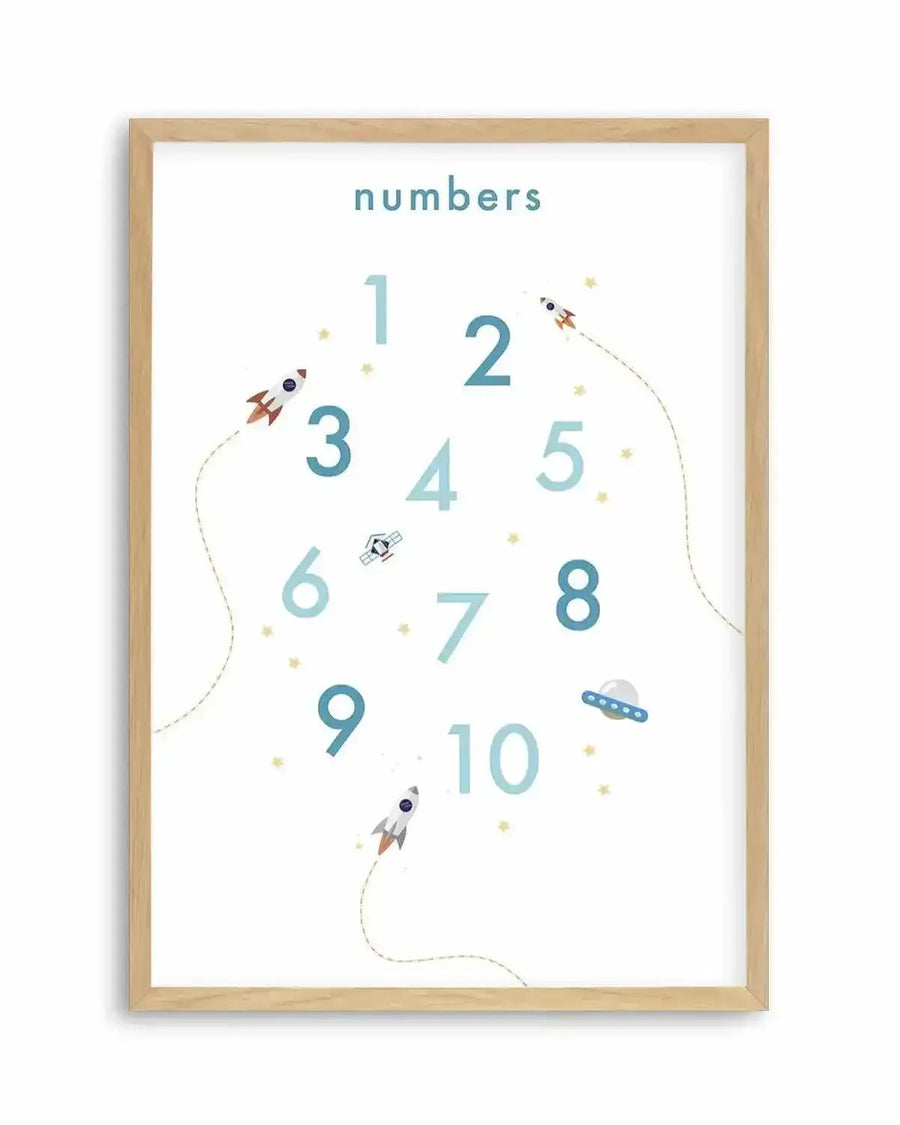 Outer Space | Numbers Art Print from Olive et Oriel where you can shop wallpaper and artworks online