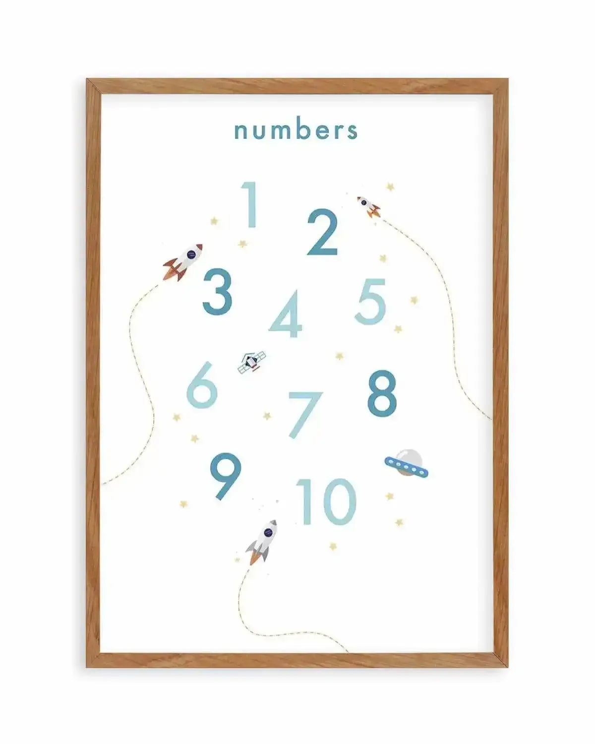 Outer Space | Numbers Art Print from Olive et Oriel where you can shop wallpaper and artworks online