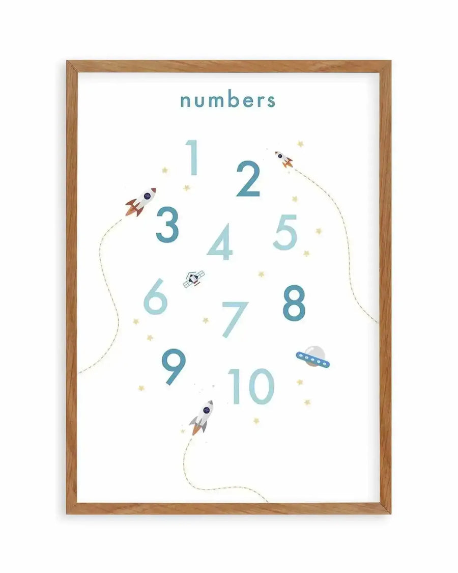 Outer Space | Numbers Art Print from Olive et Oriel where you can shop wallpaper and artworks online