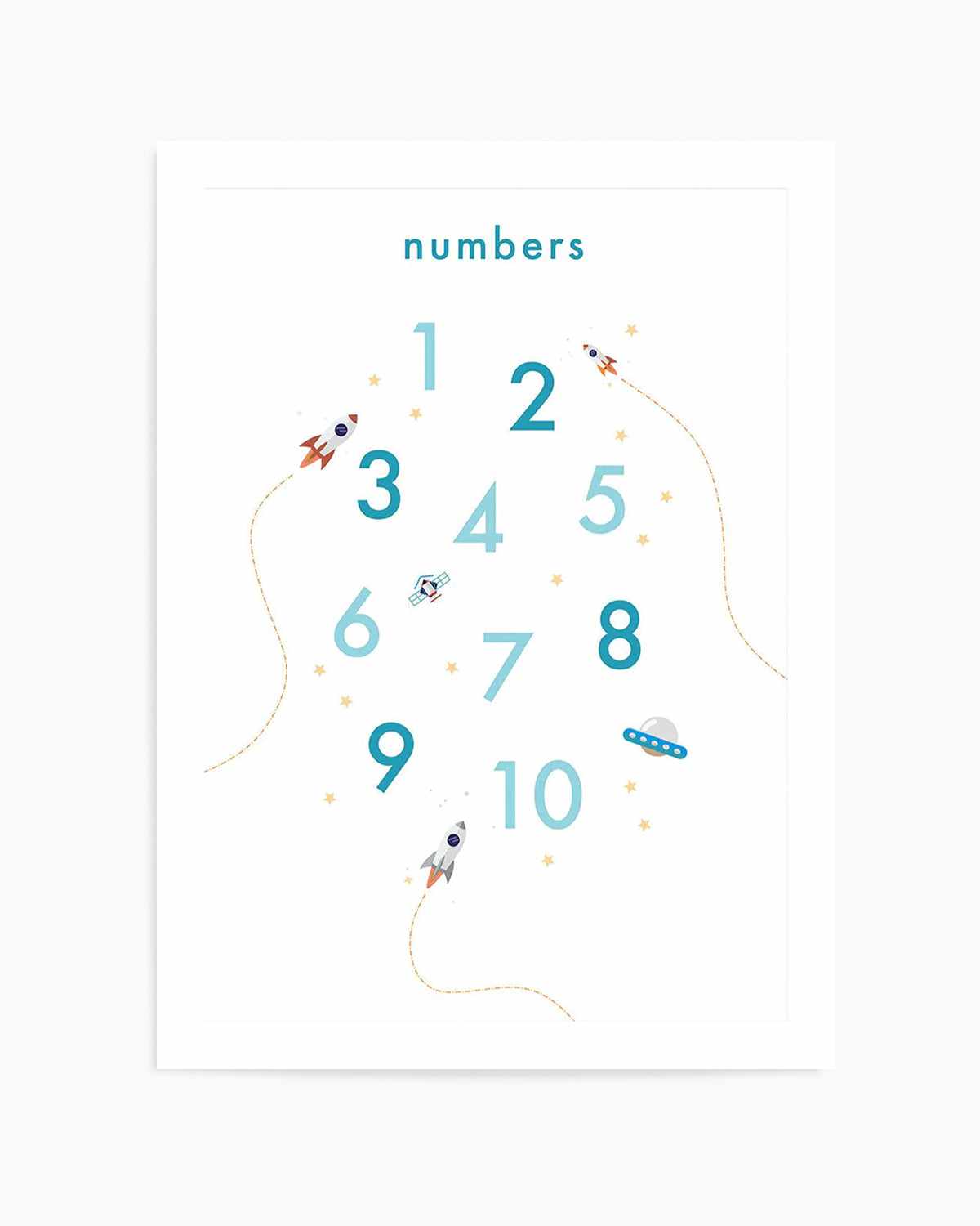 Outer Space | Numbers Art Print