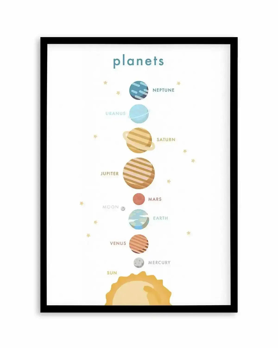 Outer Space | Planets Art Print from Olive et Oriel where you can shop wallpaper and artworks online