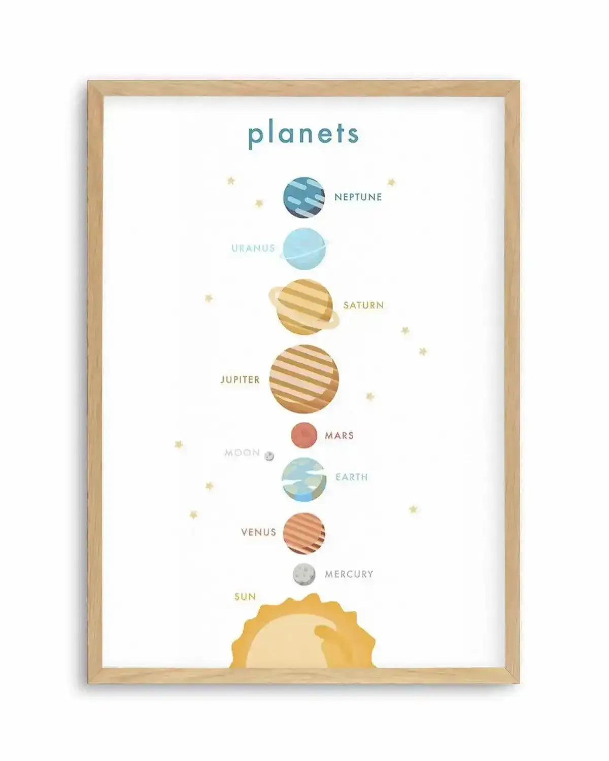 Outer Space | Planets Art Print from Olive et Oriel where you can shop wallpaper and artworks online