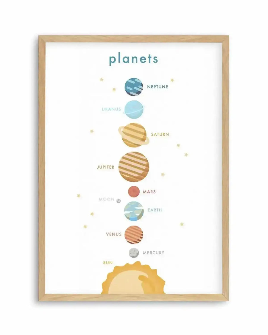 Outer Space | Planets Art Print from Olive et Oriel where you can shop wallpaper and artworks online