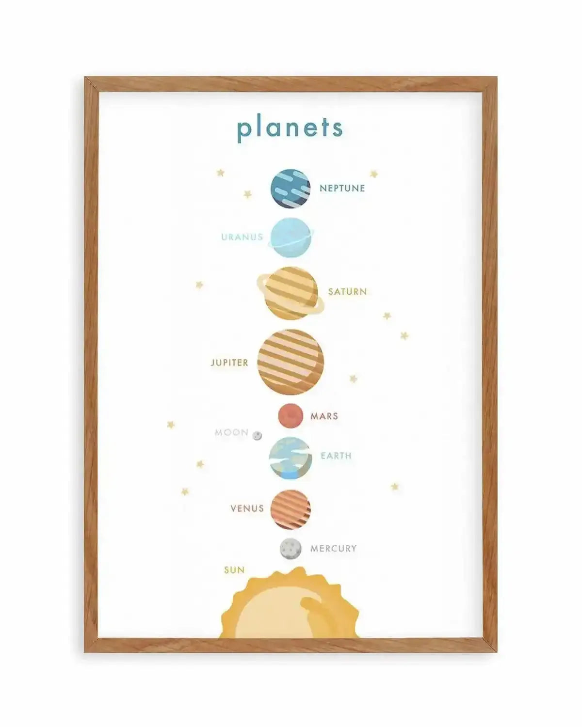 Outer Space | Planets Art Print from Olive et Oriel where you can shop wallpaper and artworks online