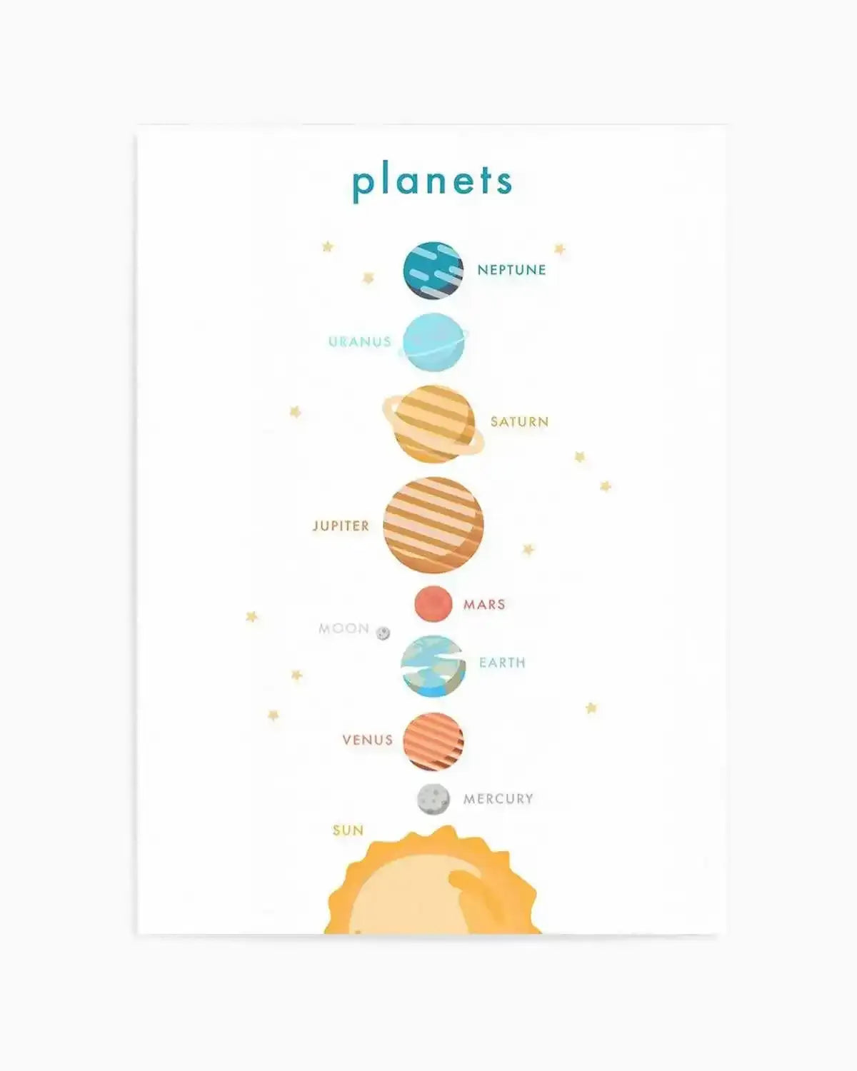 Outer Space | Planets Art Print from Olive et Oriel where you can shop wallpaper and artworks online