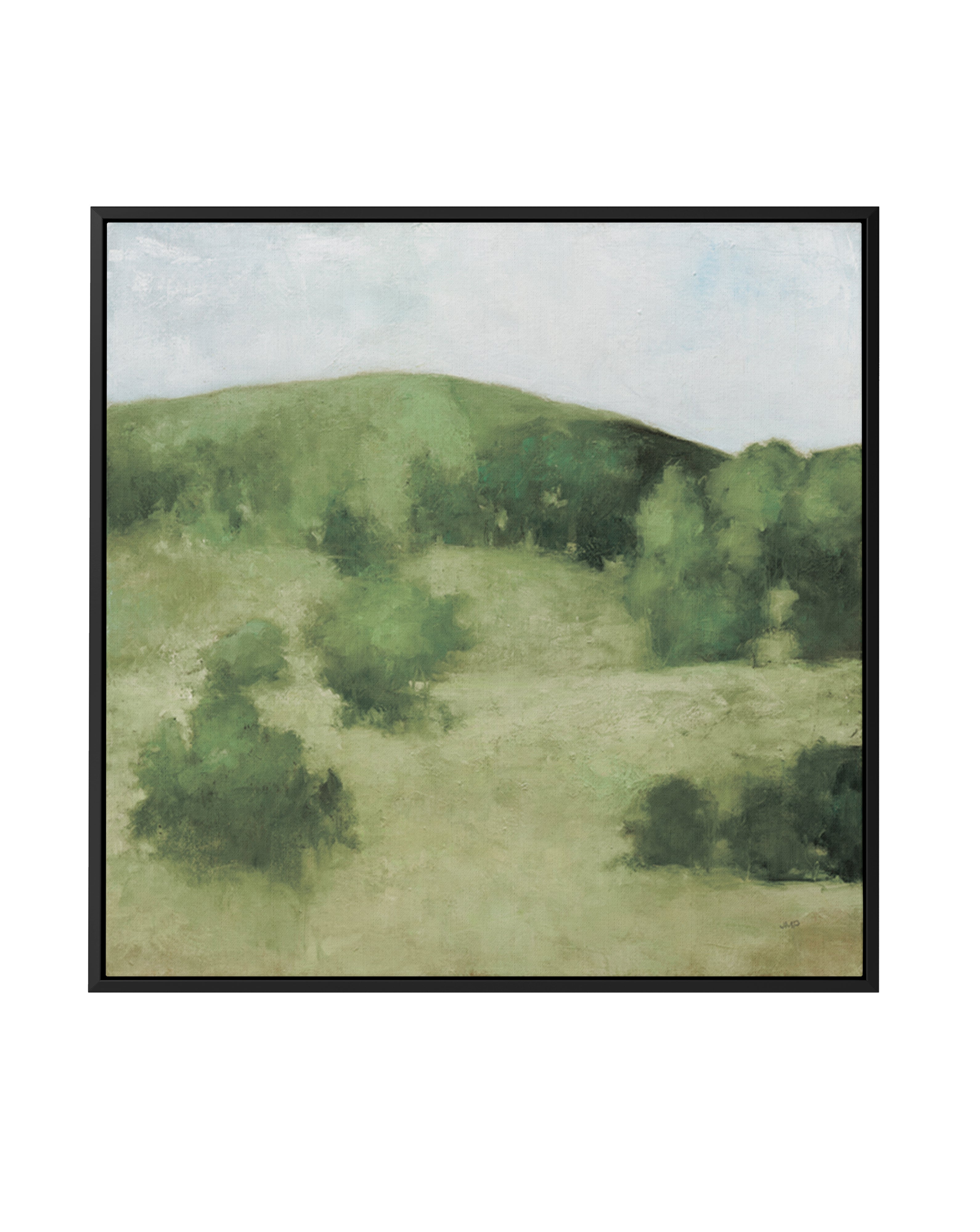 Over the Hill | Framed Canvas Art Print