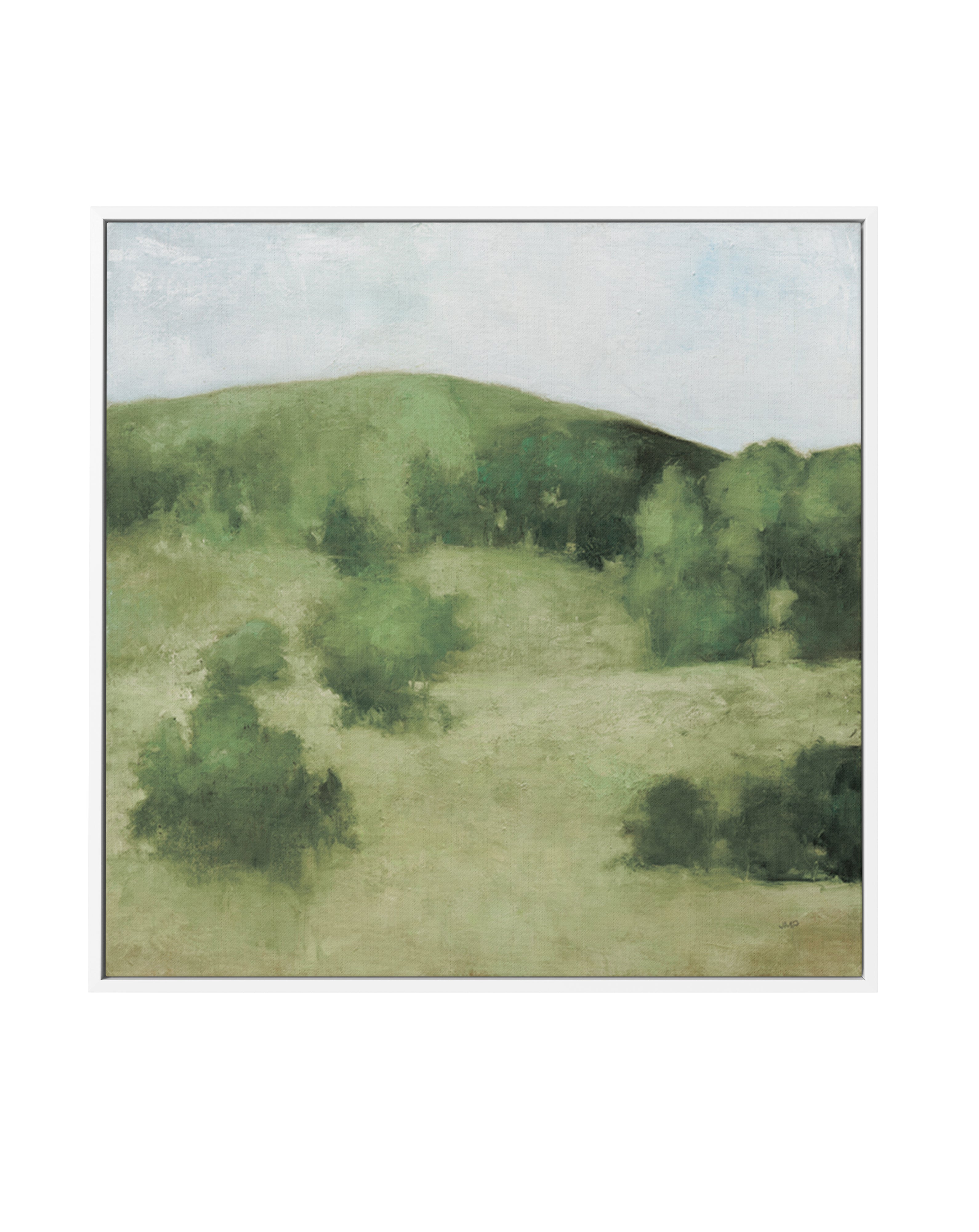 Over the Hill | Framed Canvas Art Print