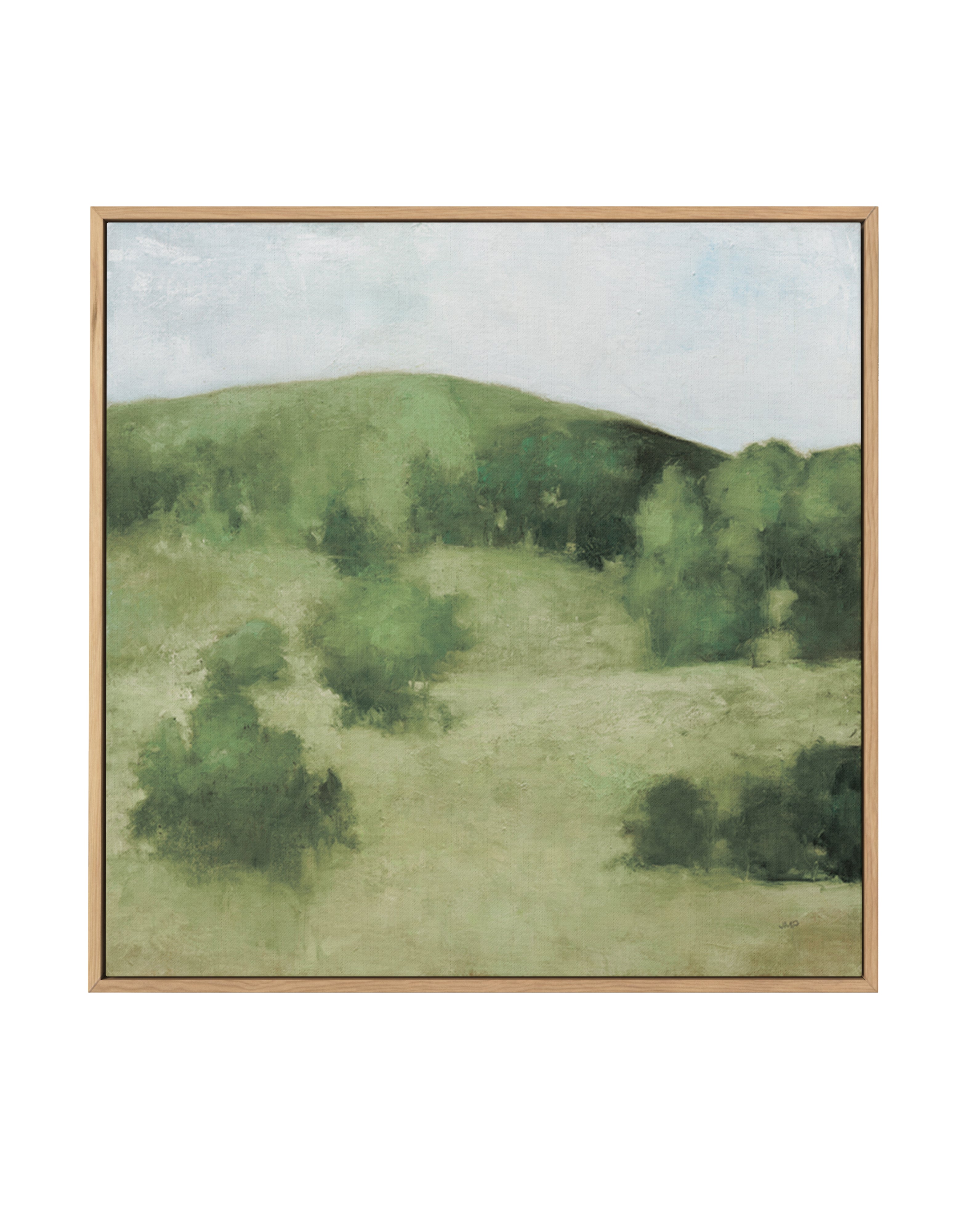 Over the Hill | Framed Canvas Art Print