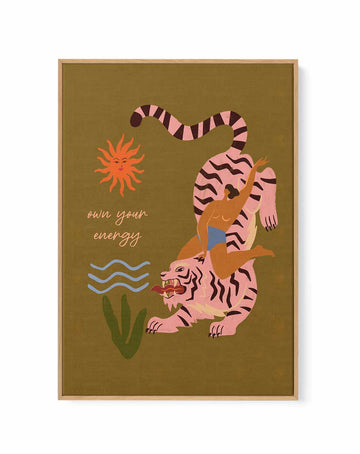 Own Your Energy by Arty Guava | Framed Canvas Art Print from Olive et Oriel where you can shop wallpaper and artworks online