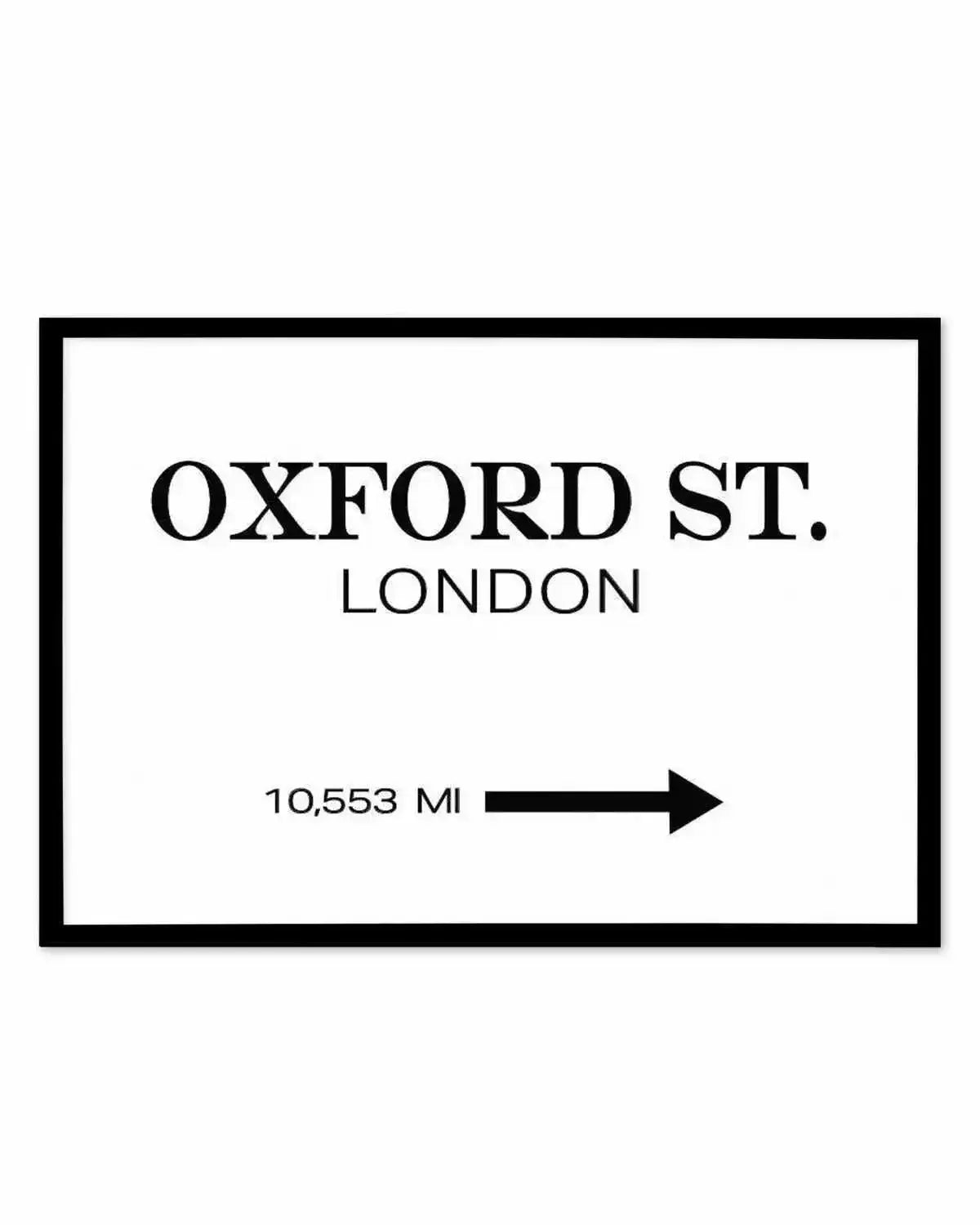 Oxford Street, London Art Print from Olive et Oriel where you can shop wallpaper and artworks online