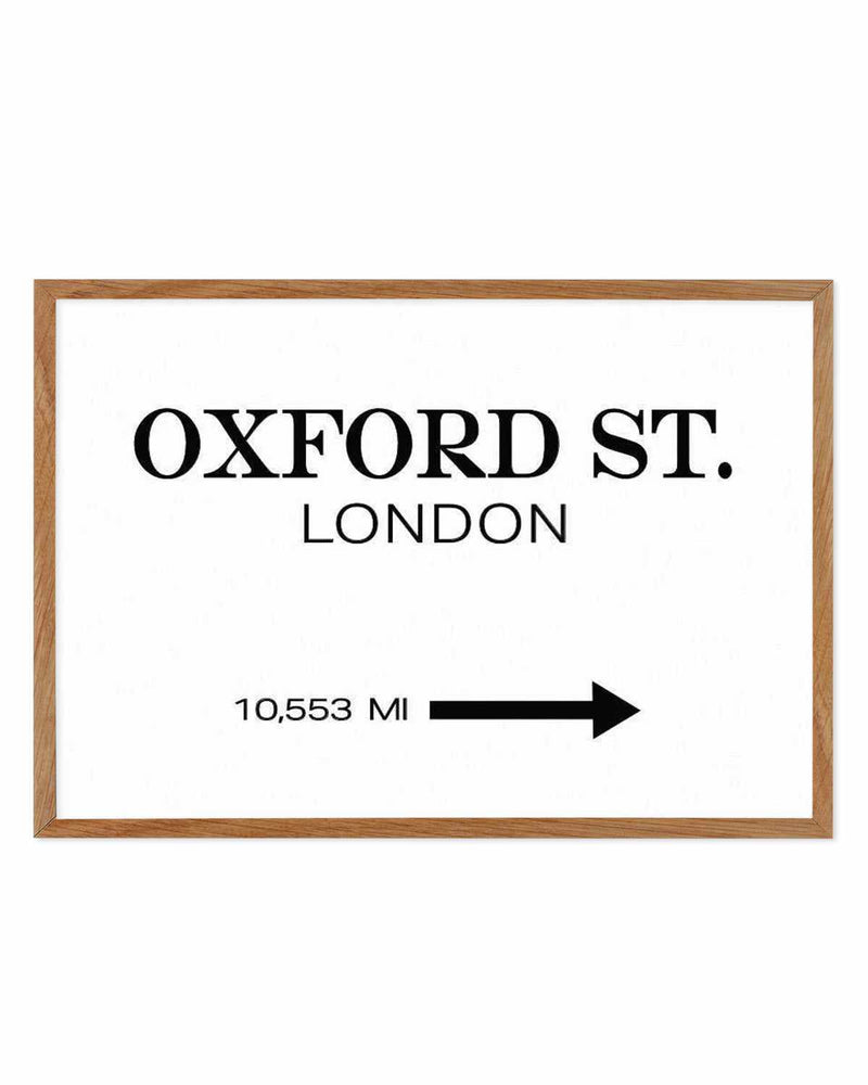 Oxford Street, London Art Print