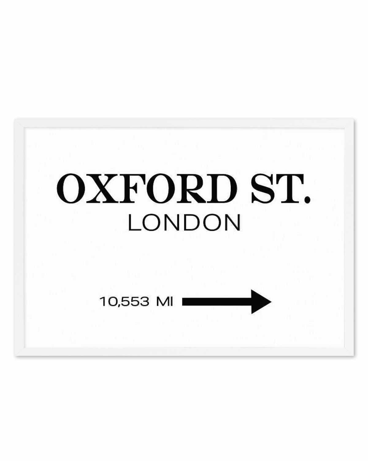 Oxford Street, London Art Print