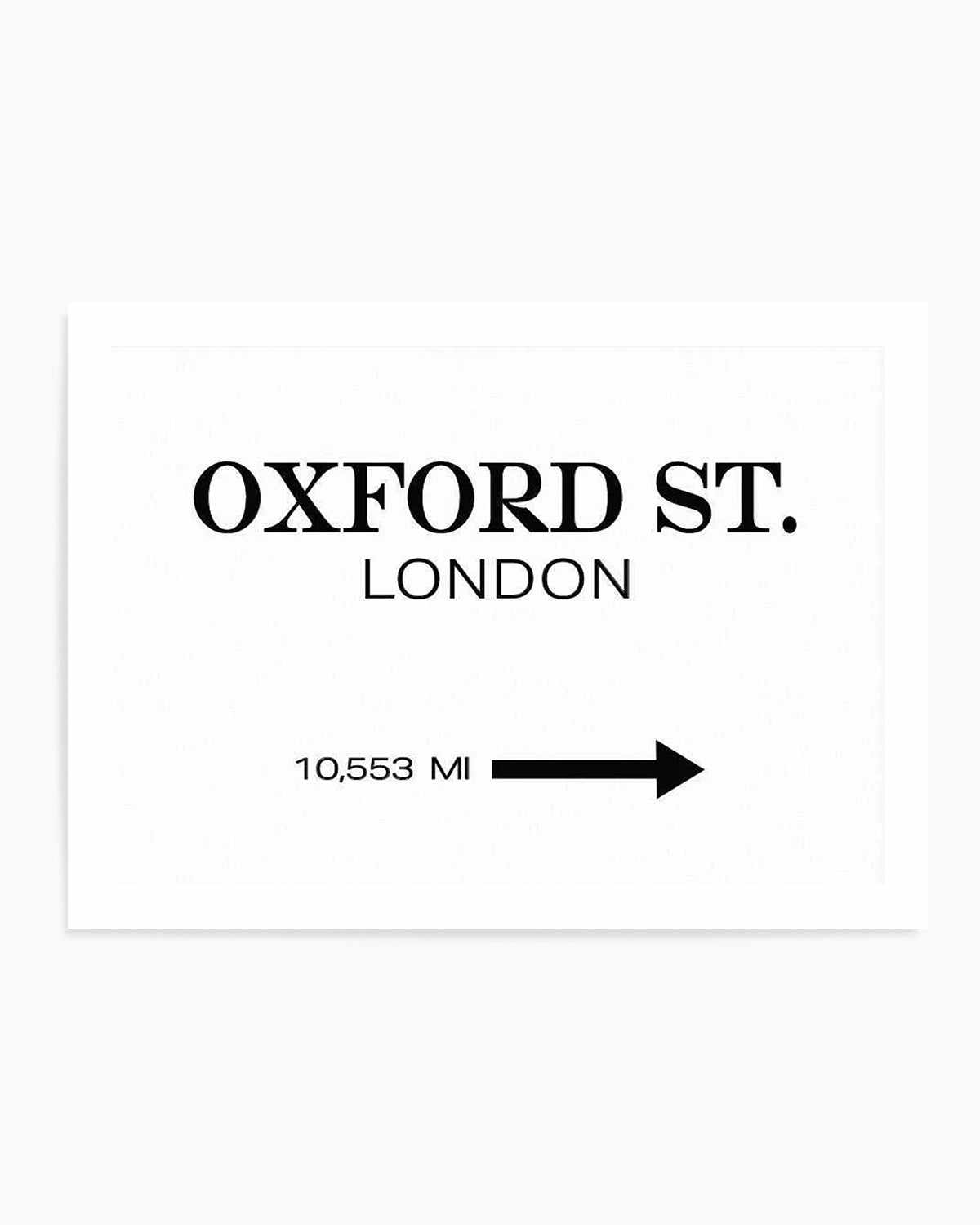 Oxford Street, London Art Print