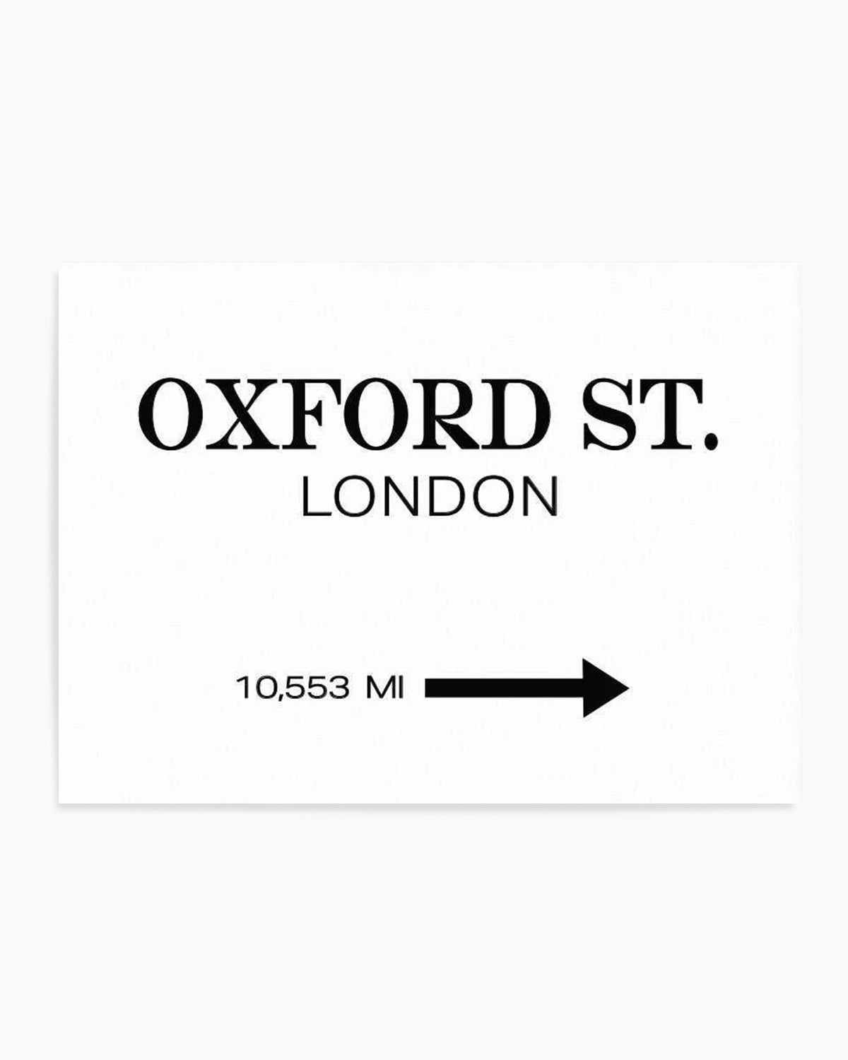 Oxford Street, London Art Print