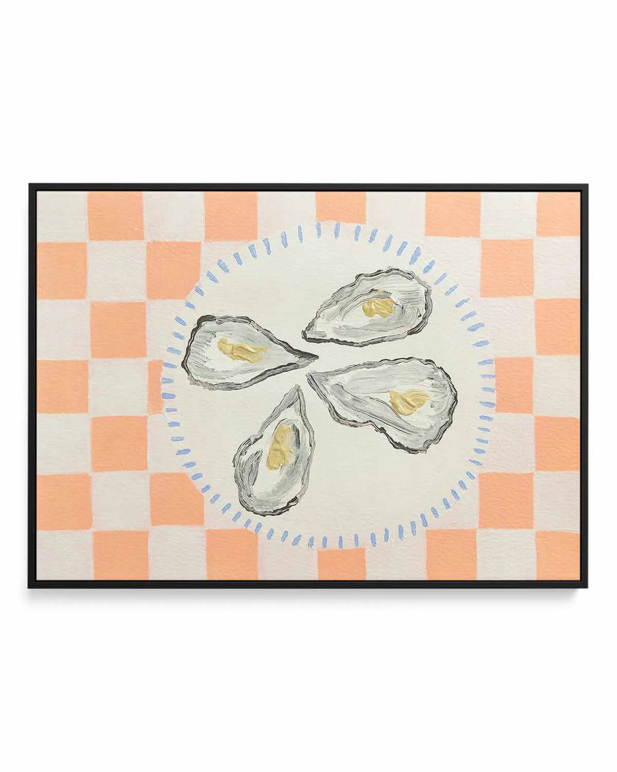 Oyster Delight by Britney Turner | Framed Canvas Art Print from Olive et Oriel where you can shop wallpaper and artworks online