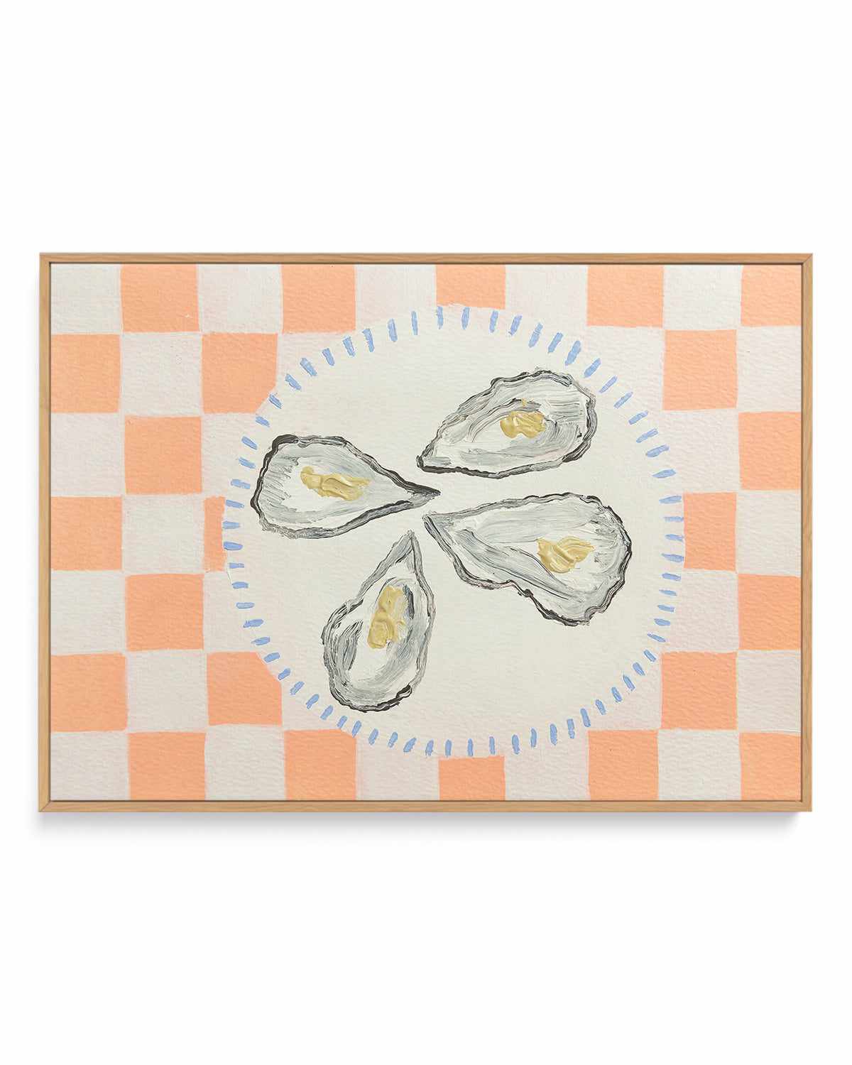 Oyster Delight by Britney Turner | Framed Canvas Art Print