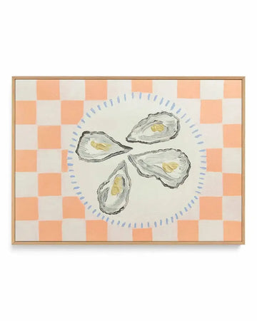 Oyster Delight by Britney Turner | Framed Canvas Art Print from Olive et Oriel where you can shop wallpaper and artworks online