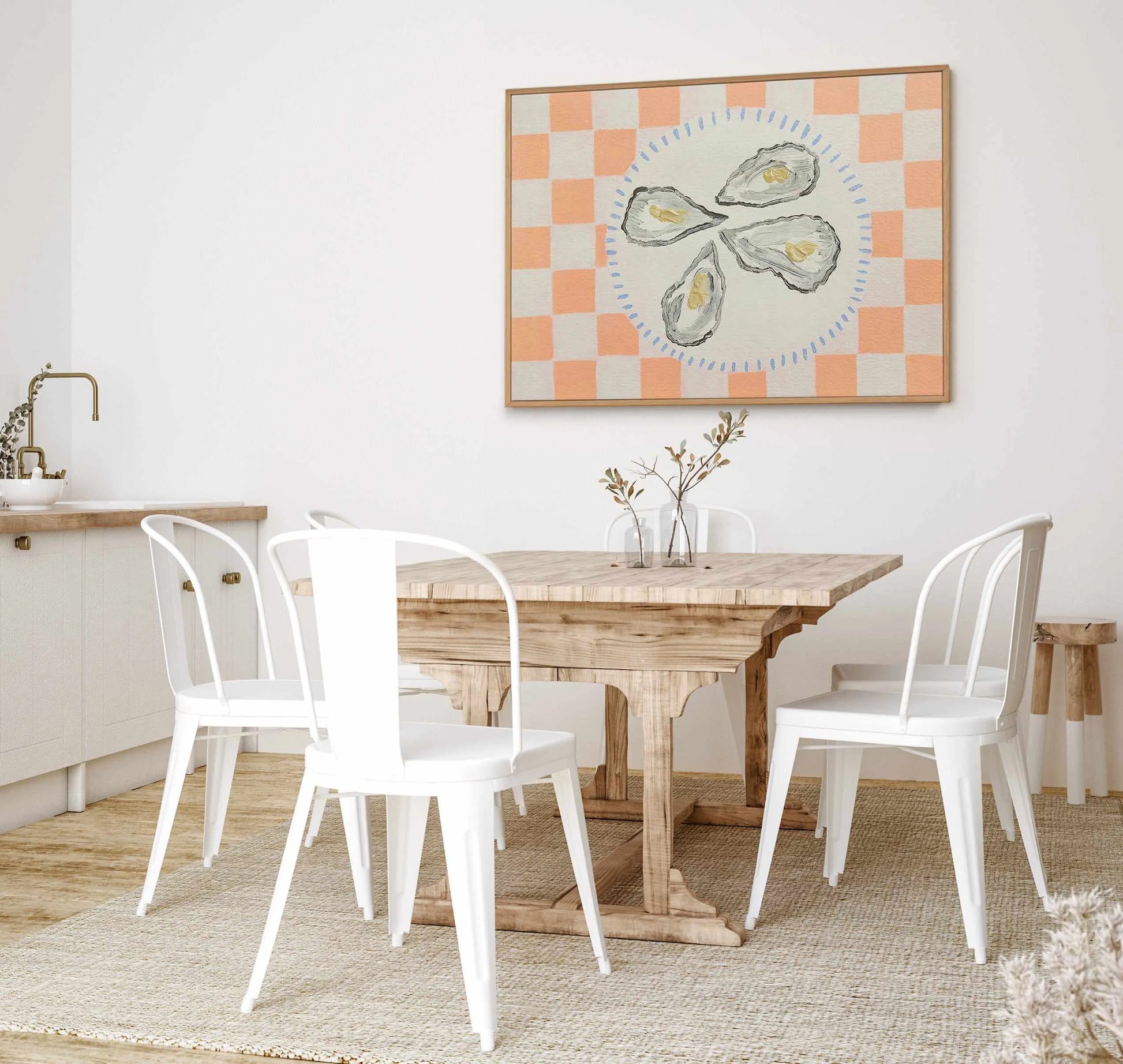 Oyster Delight by Britney Turner | Framed Canvas Art Print from Olive et Oriel where you can shop wallpaper and artworks online