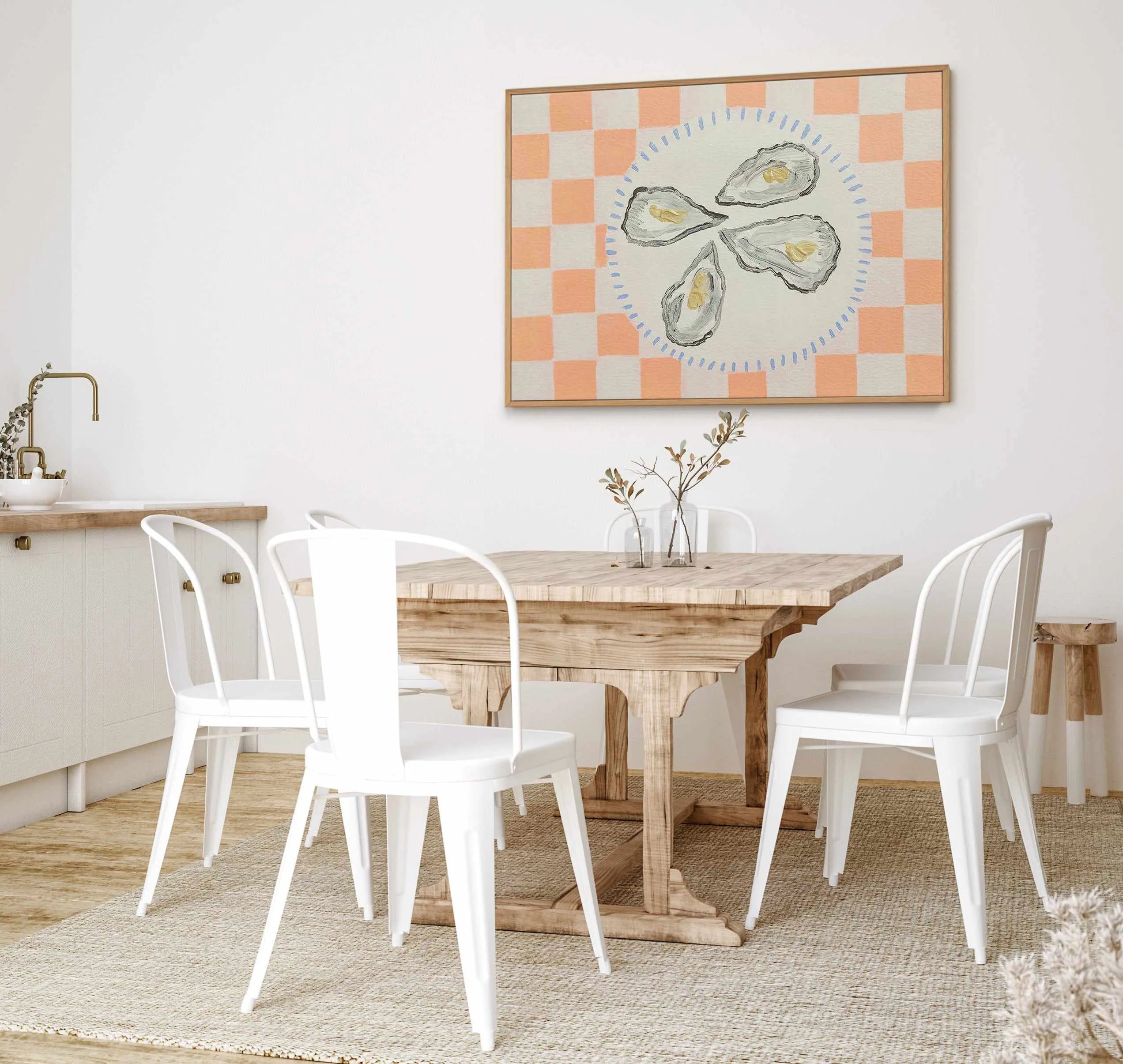 Oyster Delight by Britney Turner | Framed Canvas Art Print from Olive et Oriel where you can shop wallpaper and artworks online