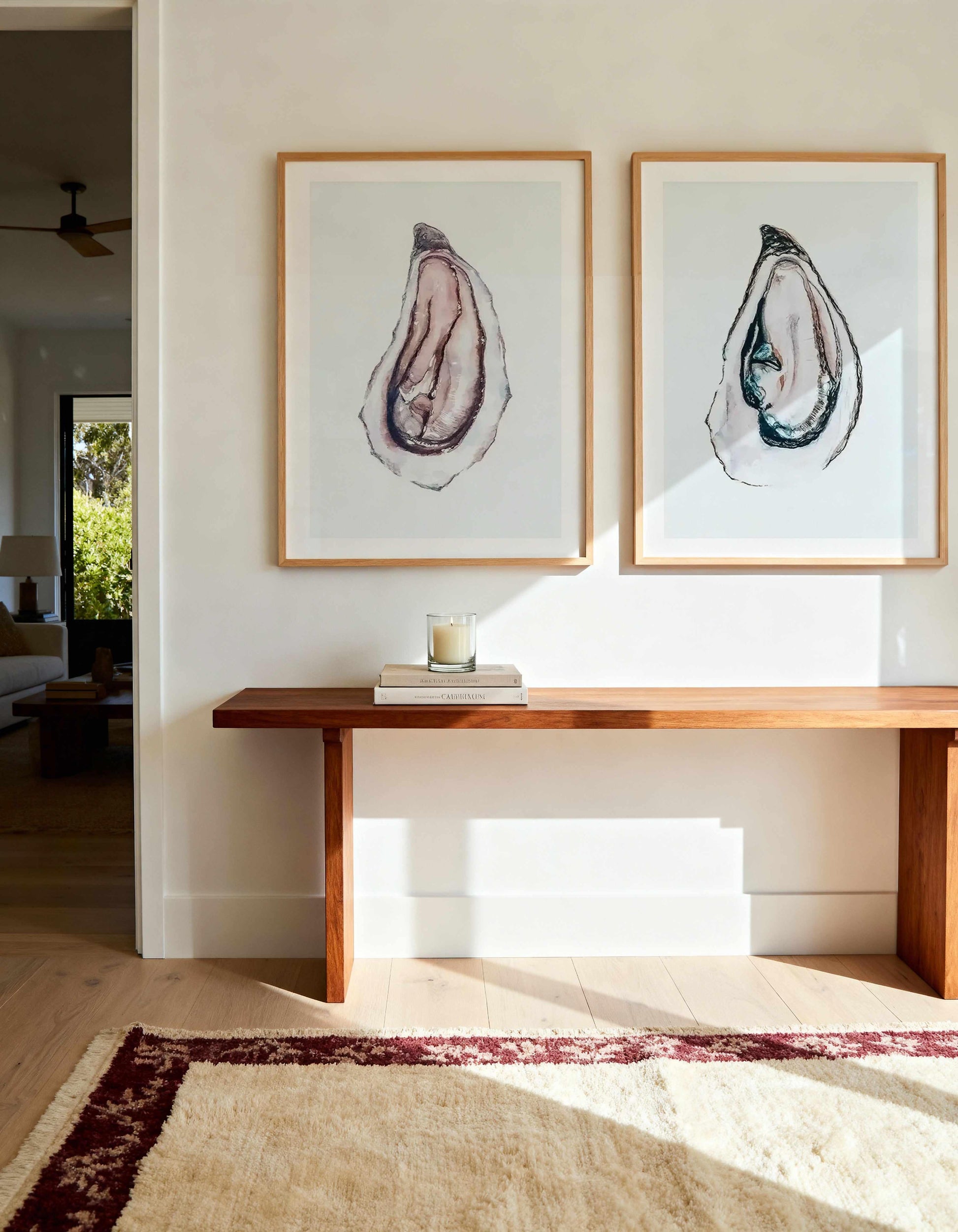 Oyster I & II Art Print Set of 2 | Matching Wall Art from Olive et Oriel where you can shop wallpaper and artworks online