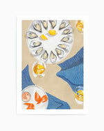 Oysters and Prawns by Cat Gerke | Art Print