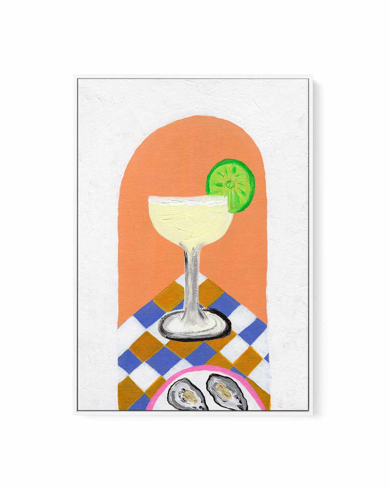 Oysters by Britney Turner | Framed Canvas Art Print