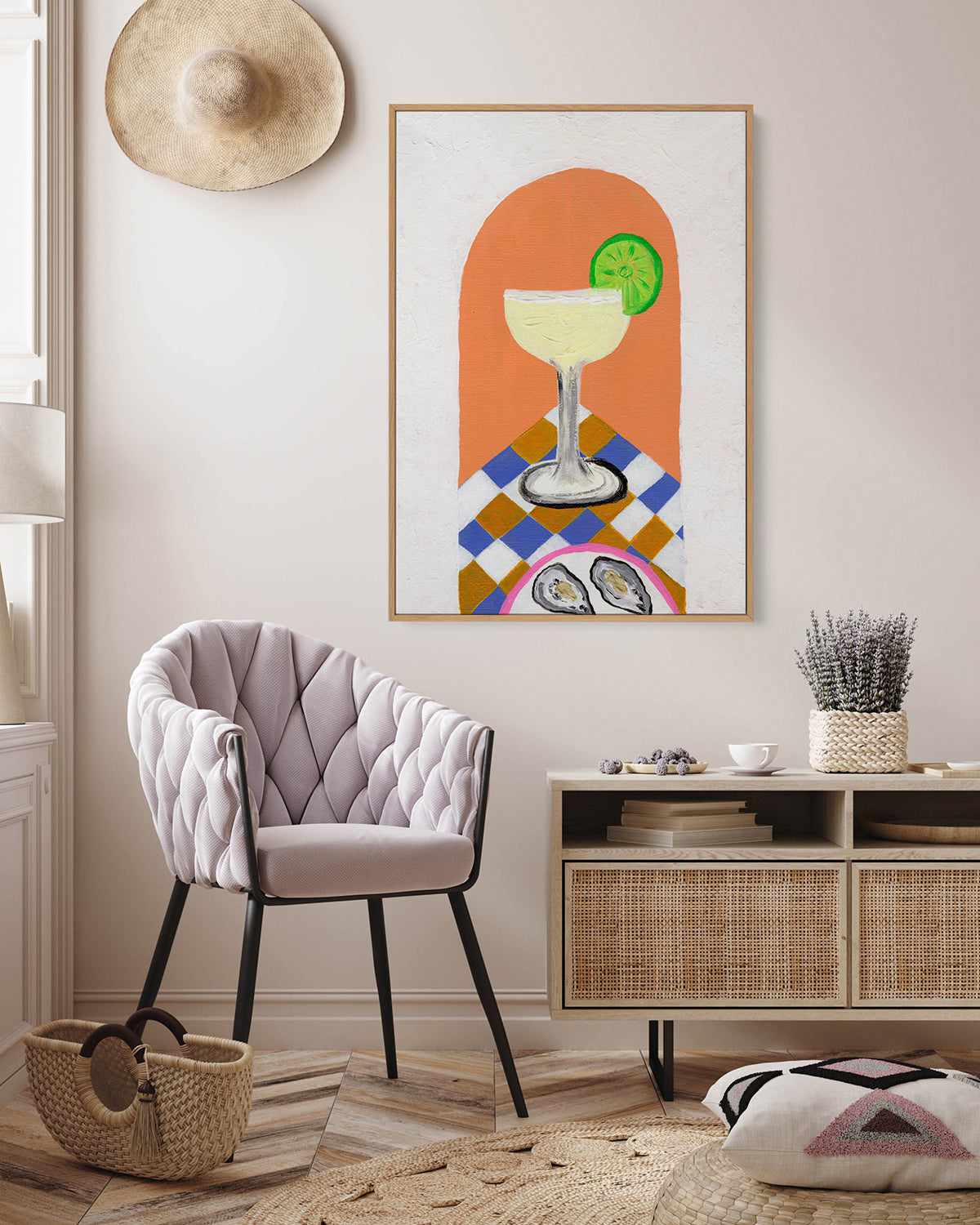 Oysters by Britney Turner | Framed Canvas Art Print